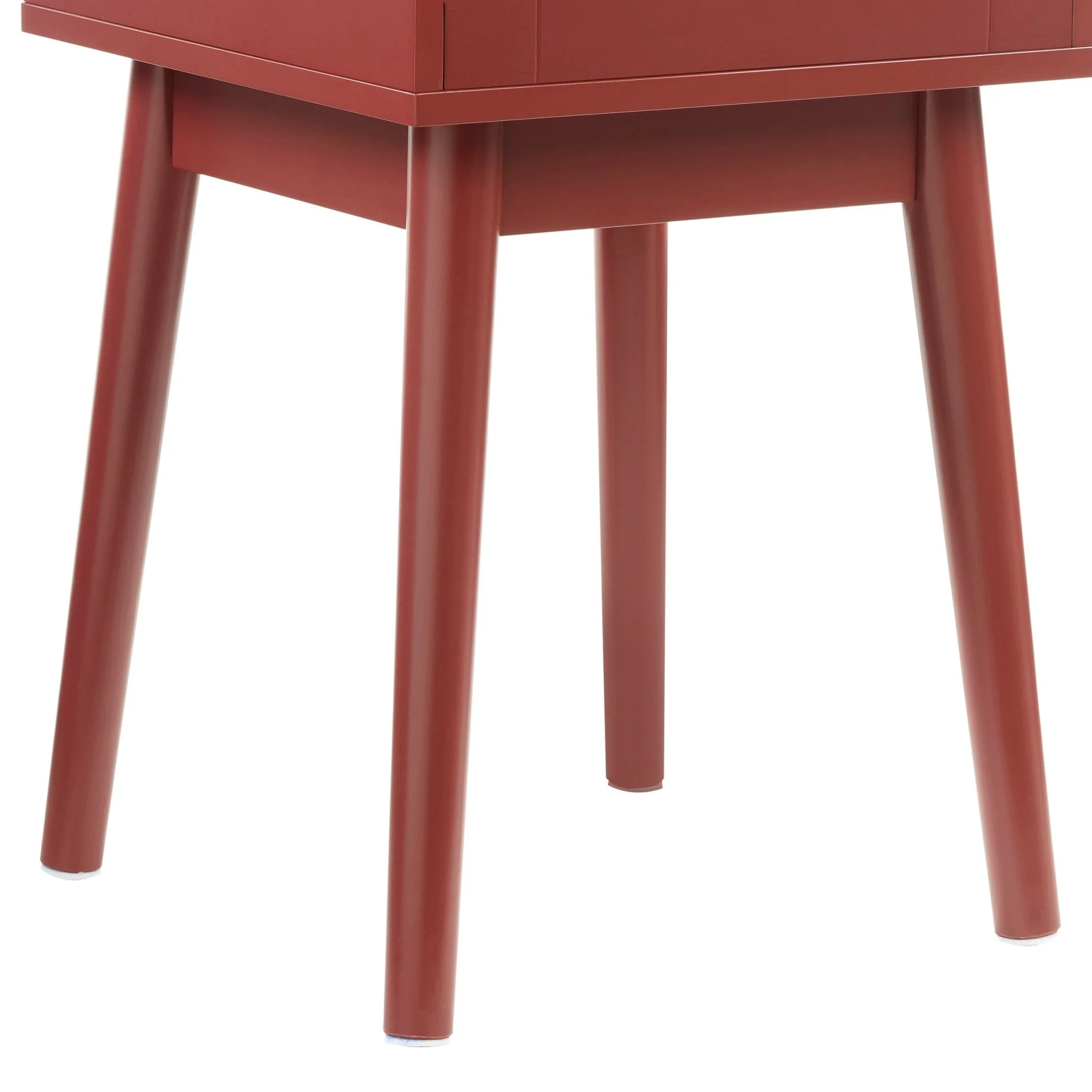 Isla 1 Drawer Nightstand - Burnt Red - Image 8