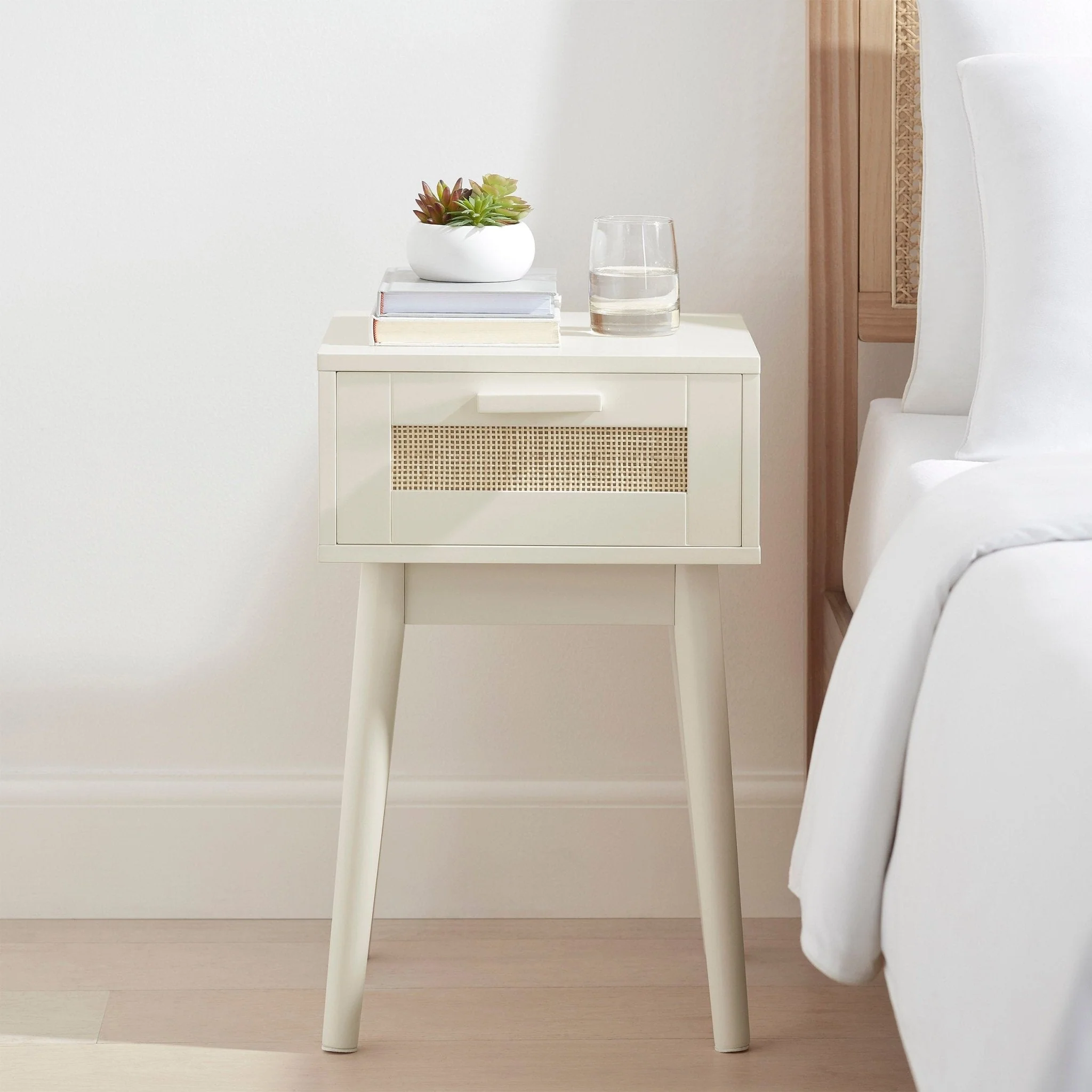 Isla 1 Drawer Nightstand - Cream - Image 2
