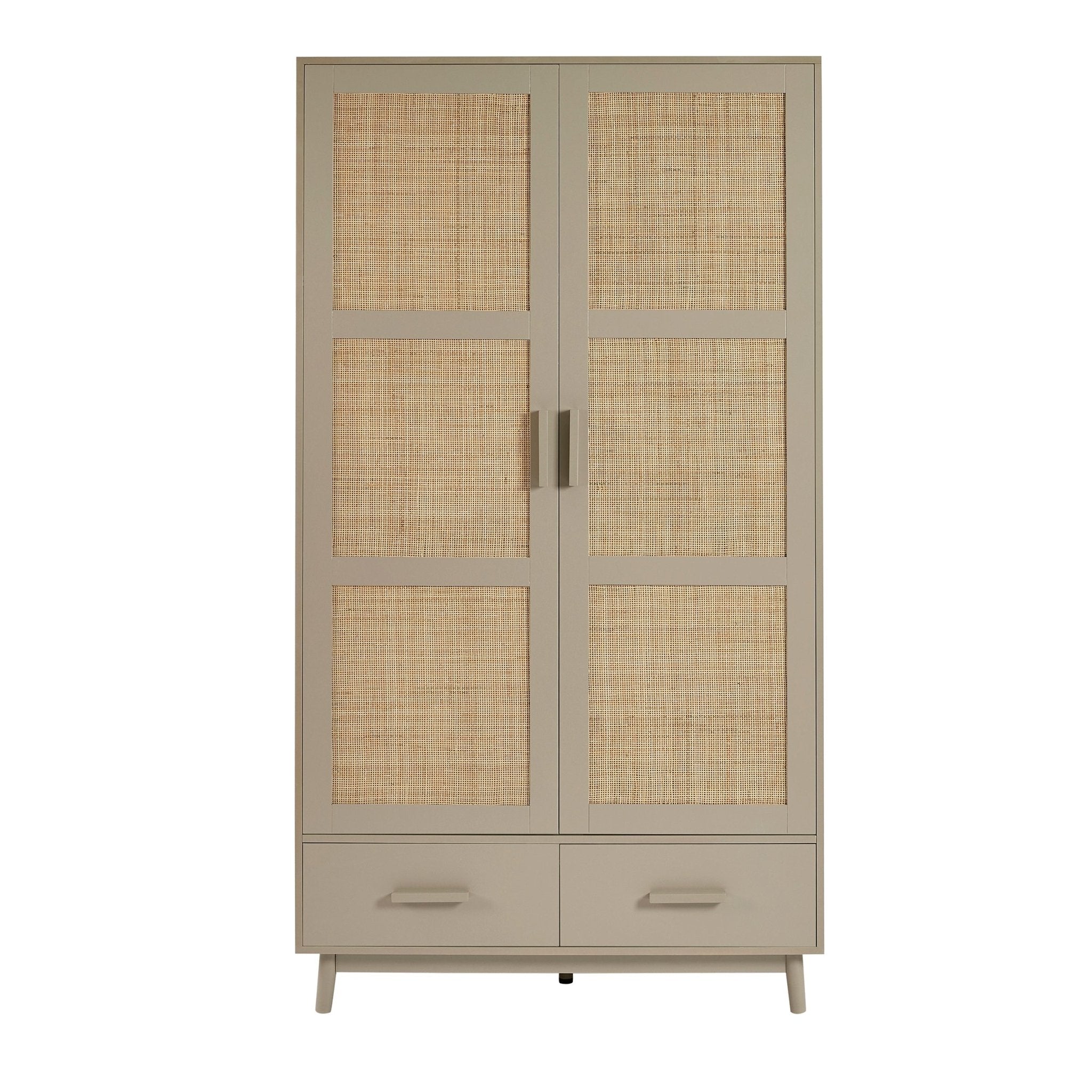 Isla 2 Door Wardrobe with Drawers - Taupe - Image 5