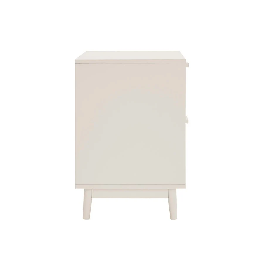 Isla 2 Drawer Bedside Table - Cream - Image 7