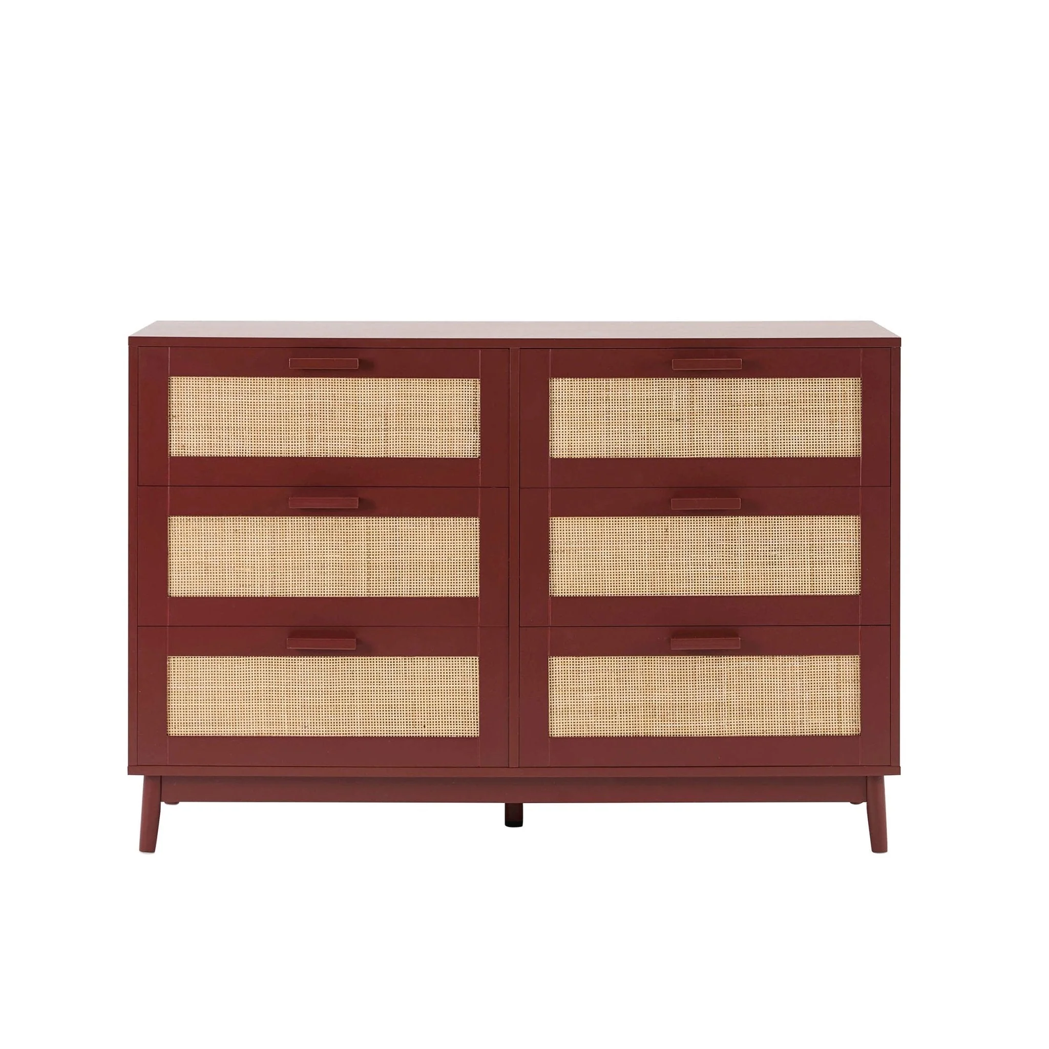 Isla 6 Drawer Chest - Burnt Red - Image 2