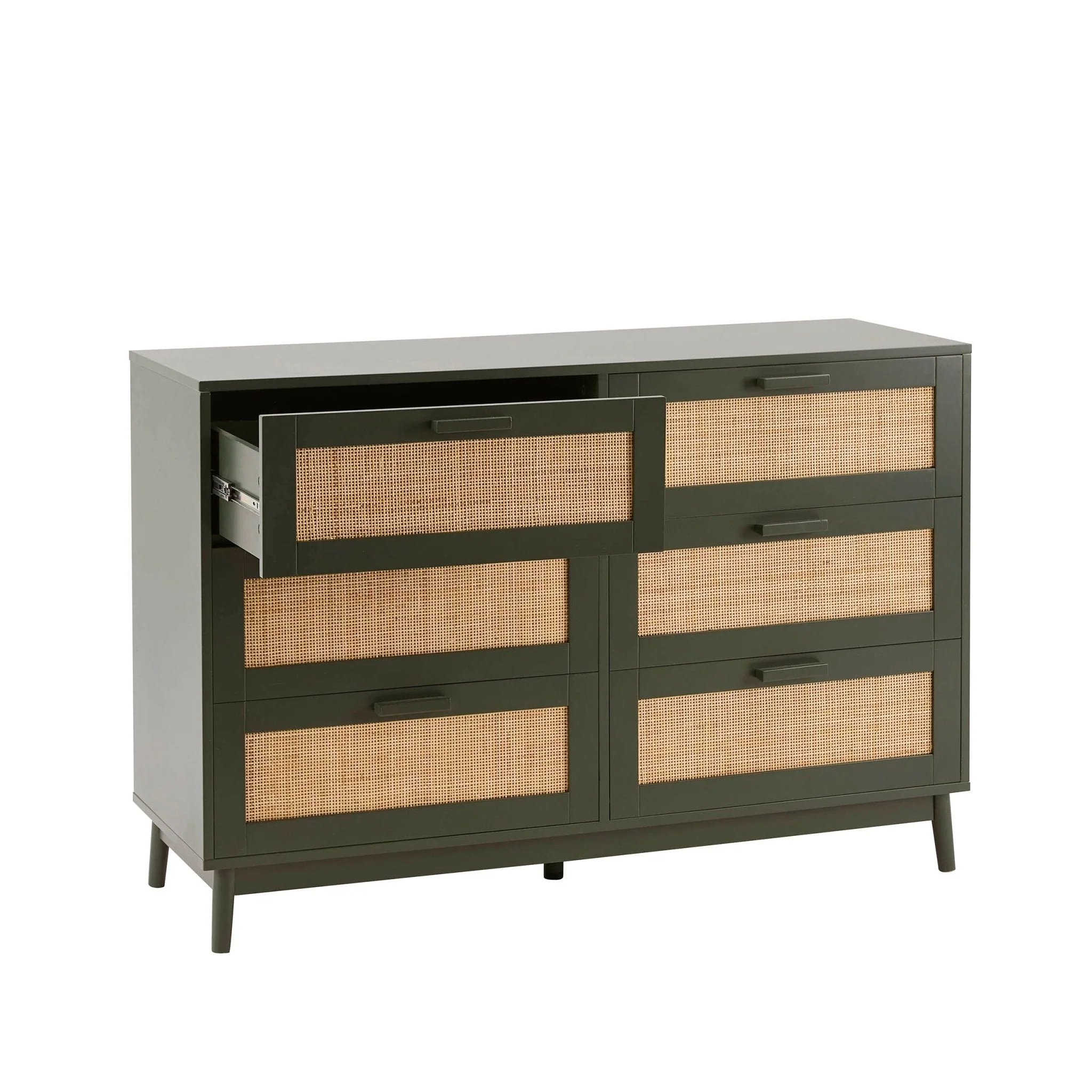 Isla 6 Drawer Chest - Forest Green - Image 5