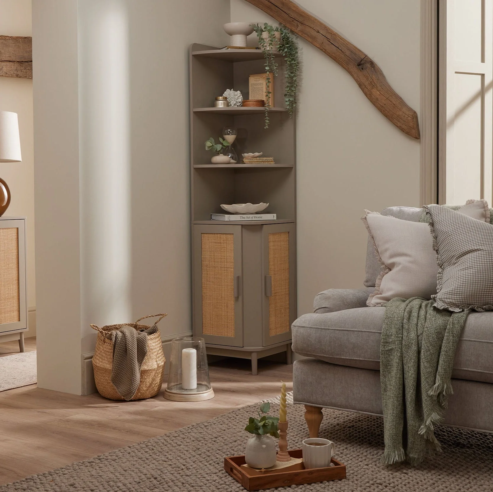 Isla Corner Storage Unit - Taupe - Image 2