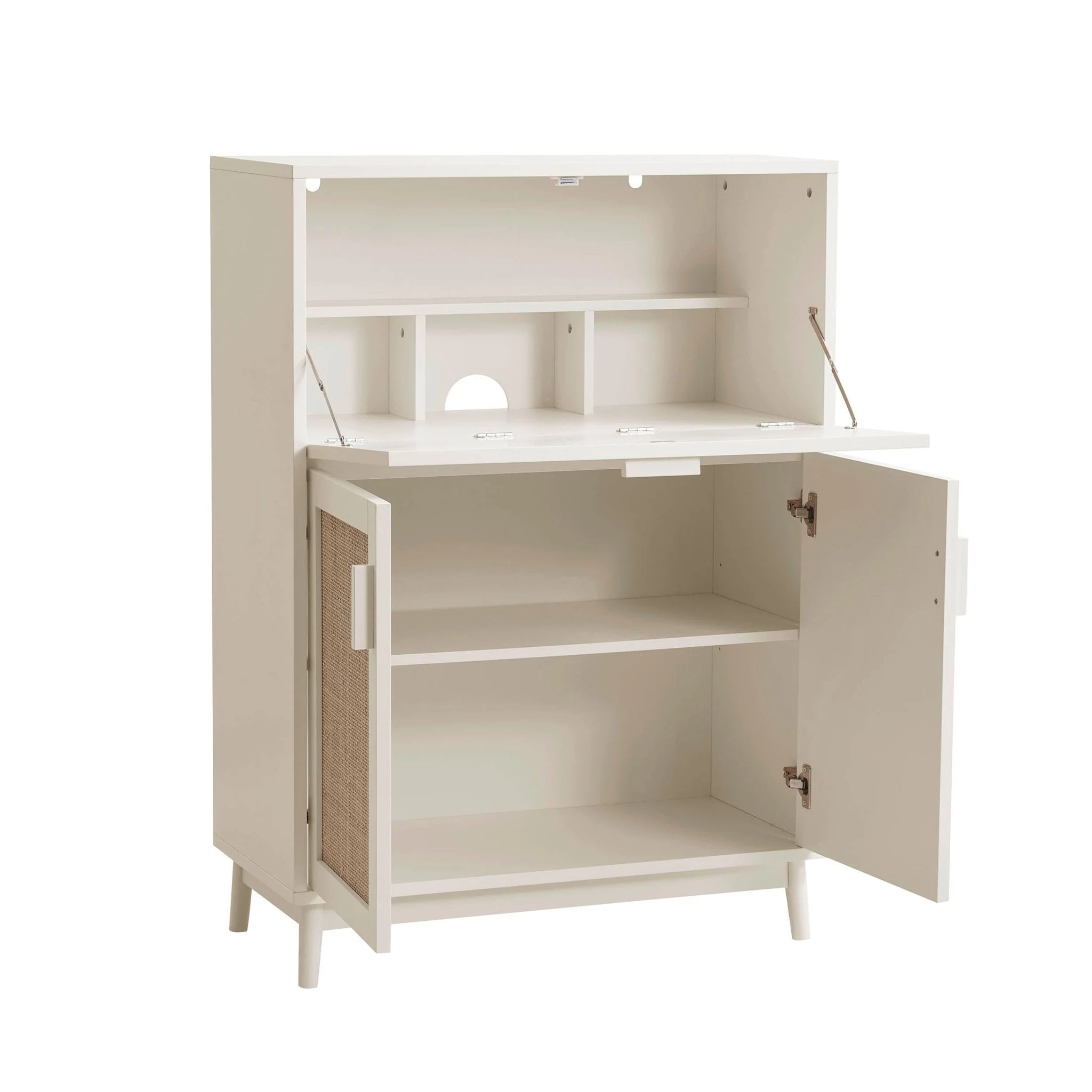 Isla Hideaway Desk - Cream - Image 4