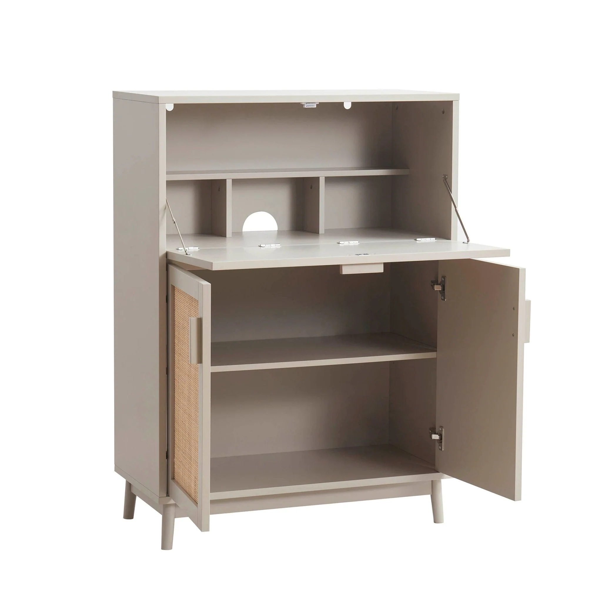 Isla Hideaway Desk - Taupe - Image 4