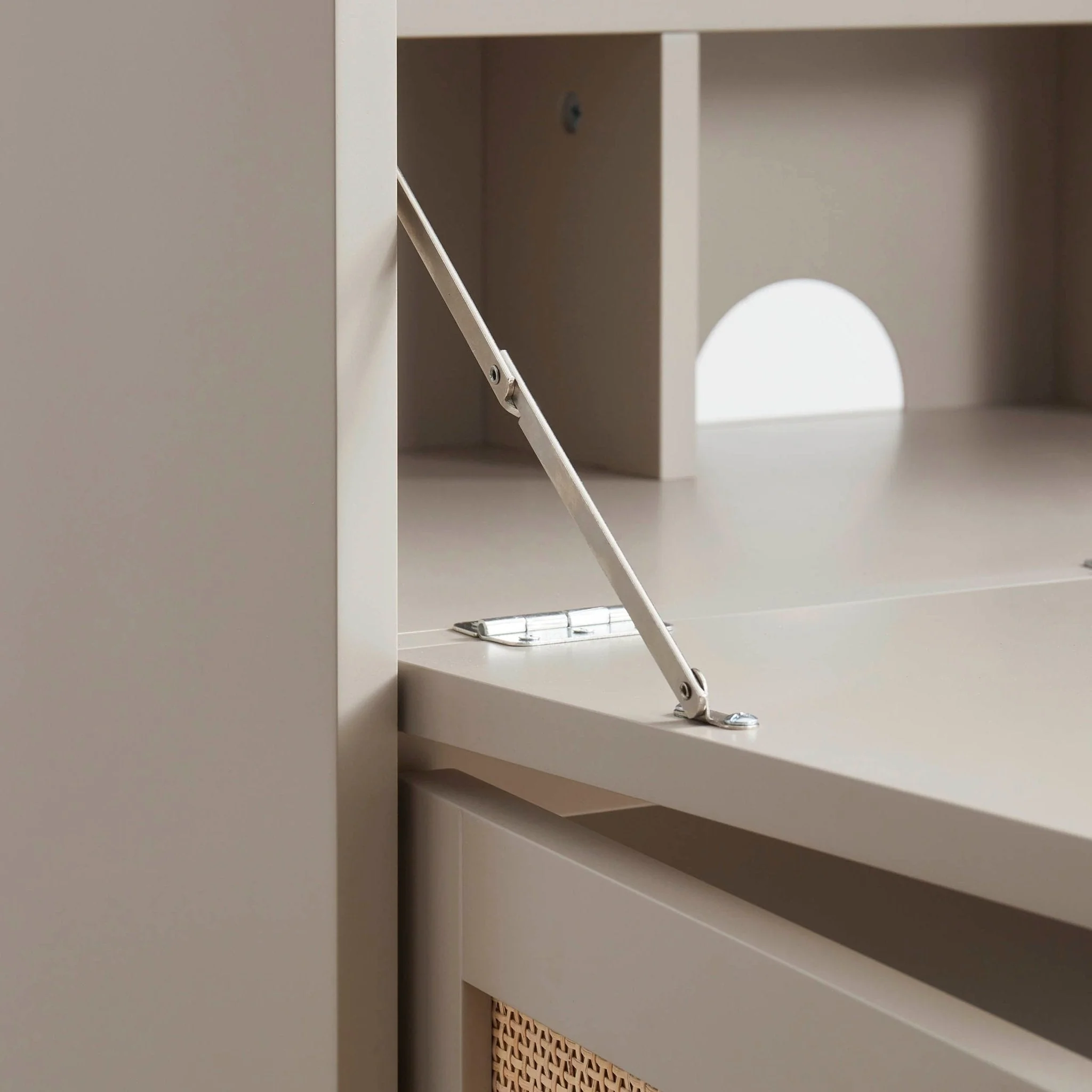 Isla Hideaway Desk - Taupe - Image 7