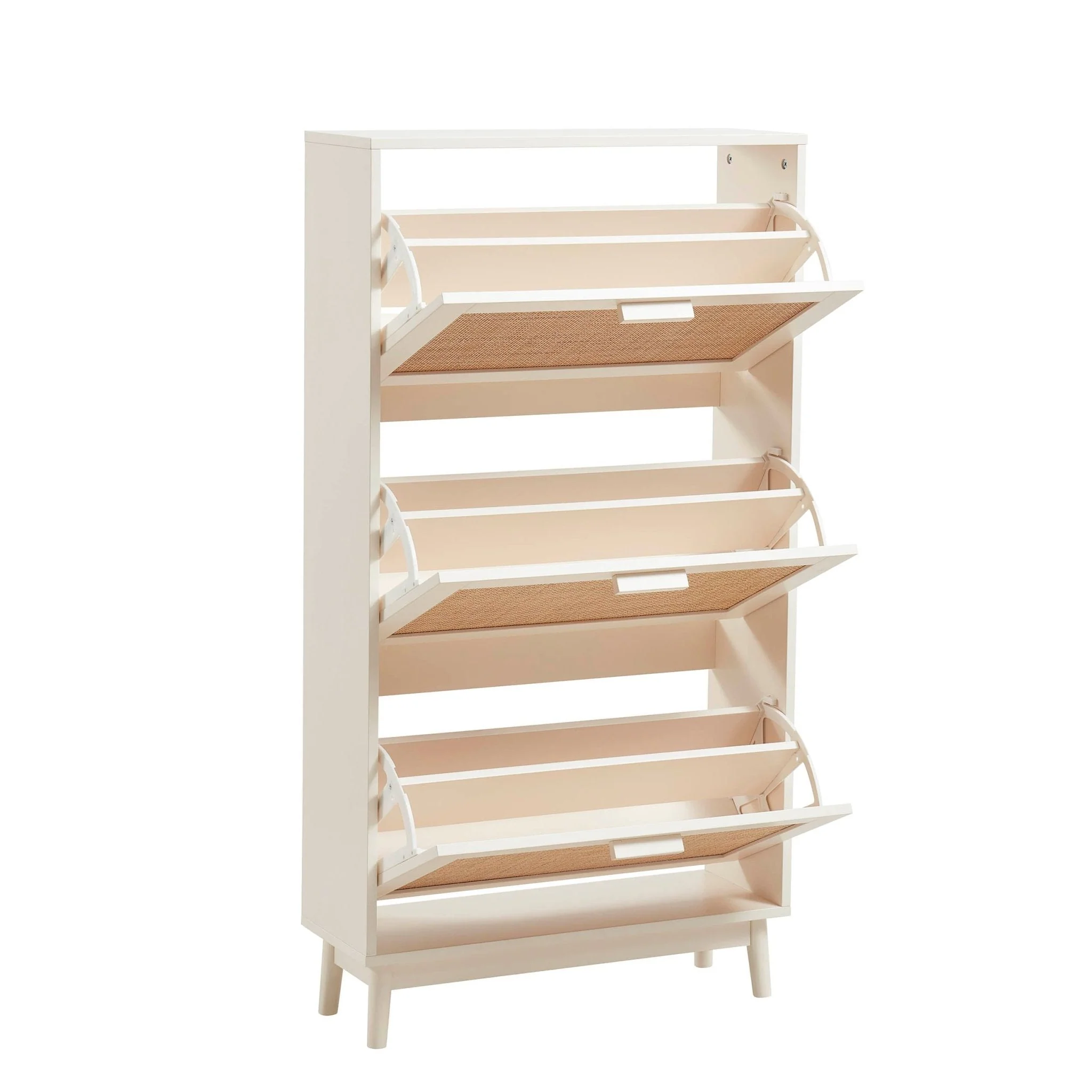 Isla Shoe Cabinet - Cream - Image 3