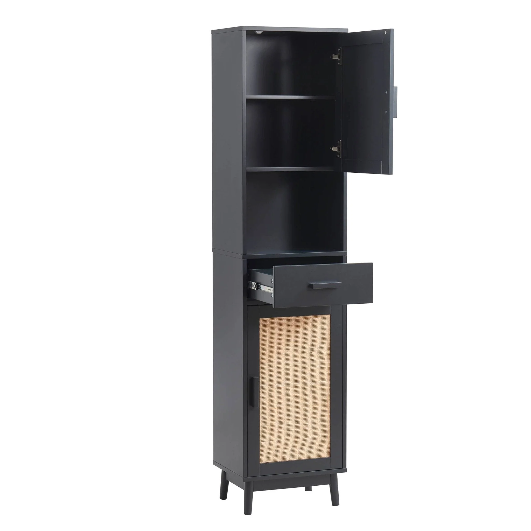 Isla Tall Storage Unit - Black - Image 3