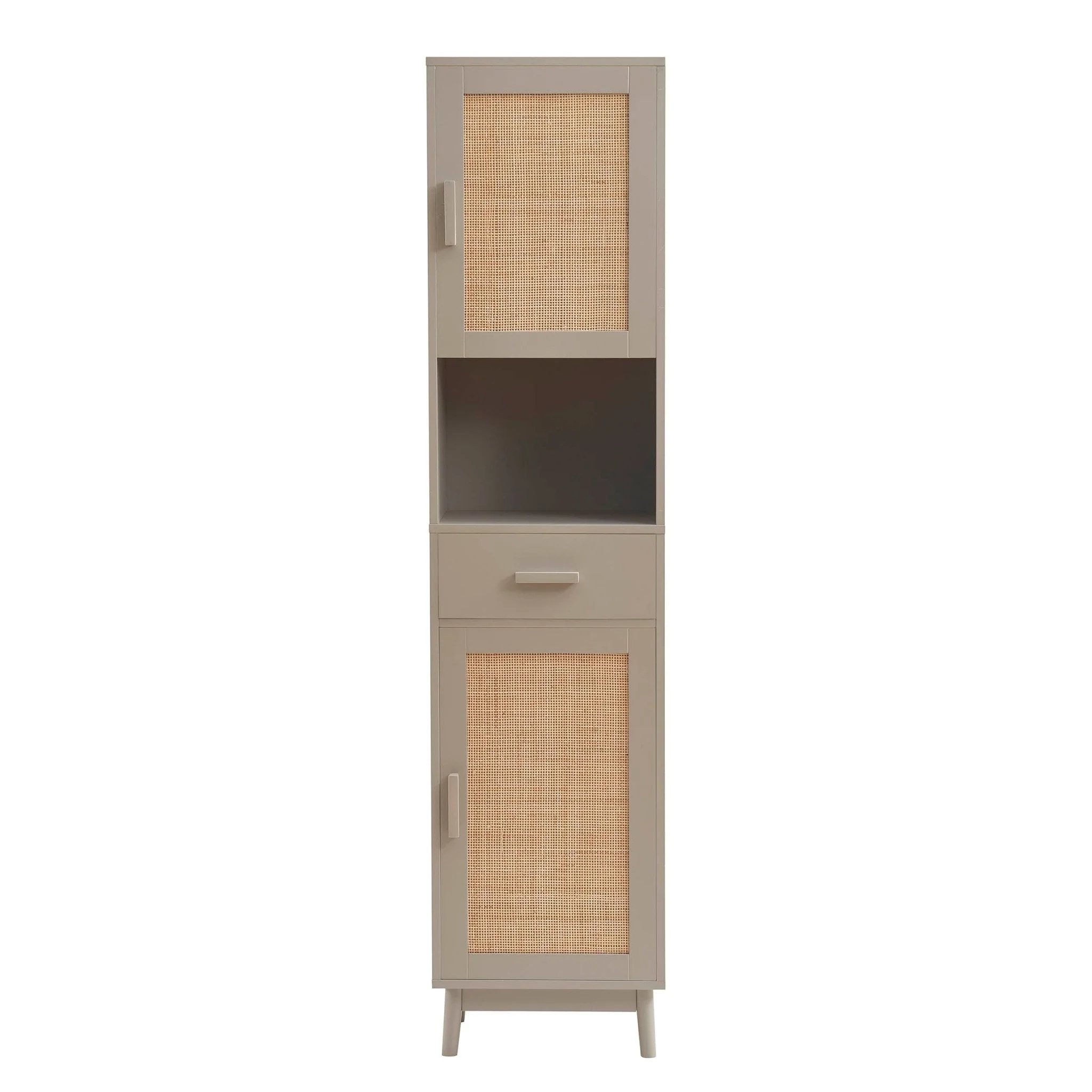 Isla Tall Storage Unit - Taupe - Image 2