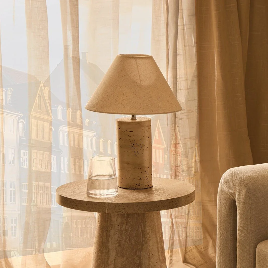 Talia Side Table - Stone Marble Effect - Image 4