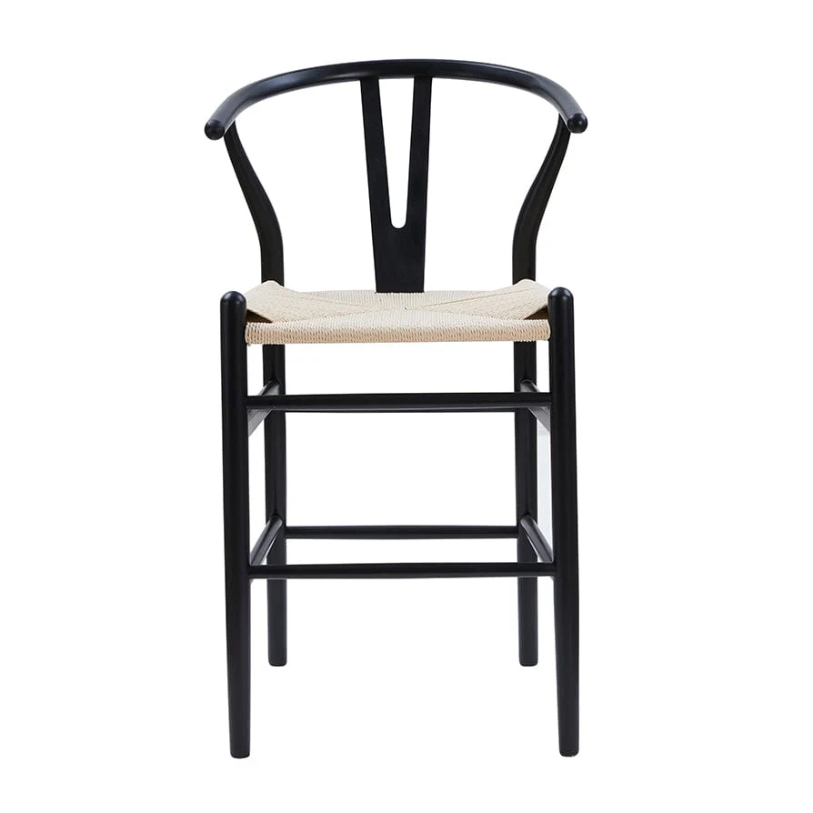 Jade Set of 2 Barstools - Black/Natural - Image 3
