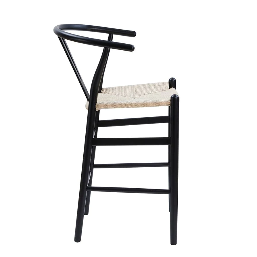 Jade Set of 2 Barstools - Black/Natural - Image 5