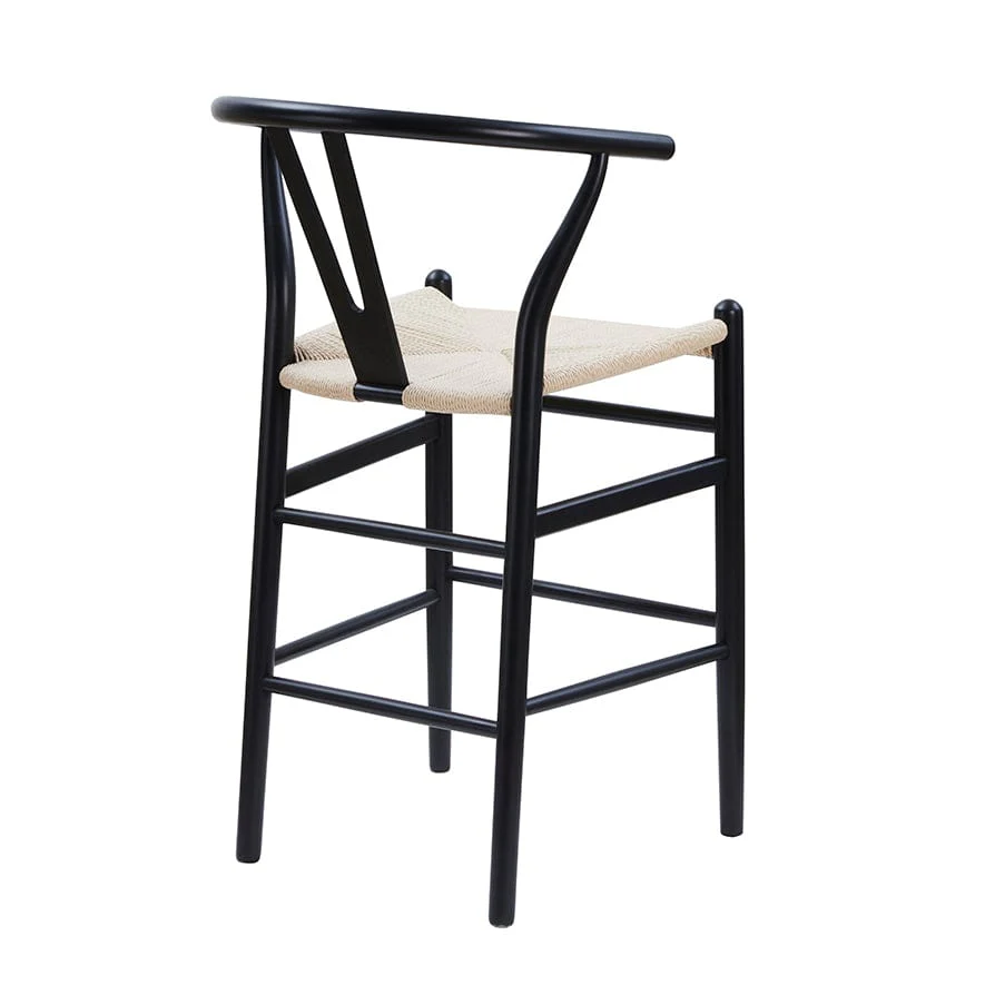 Jade Set of 2 Barstools - Black/Natural - Image 6