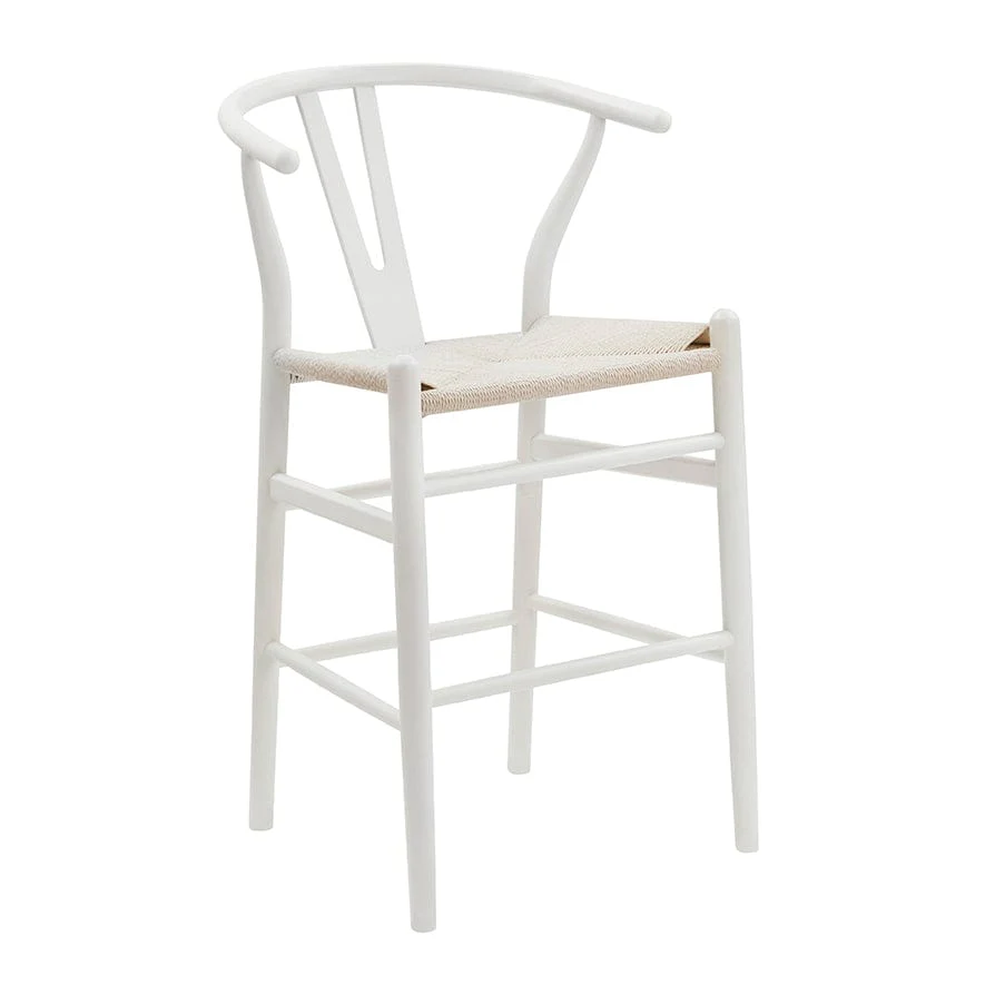 Jade Set of 2 Barstools - Light Beige/Natural - Image 2