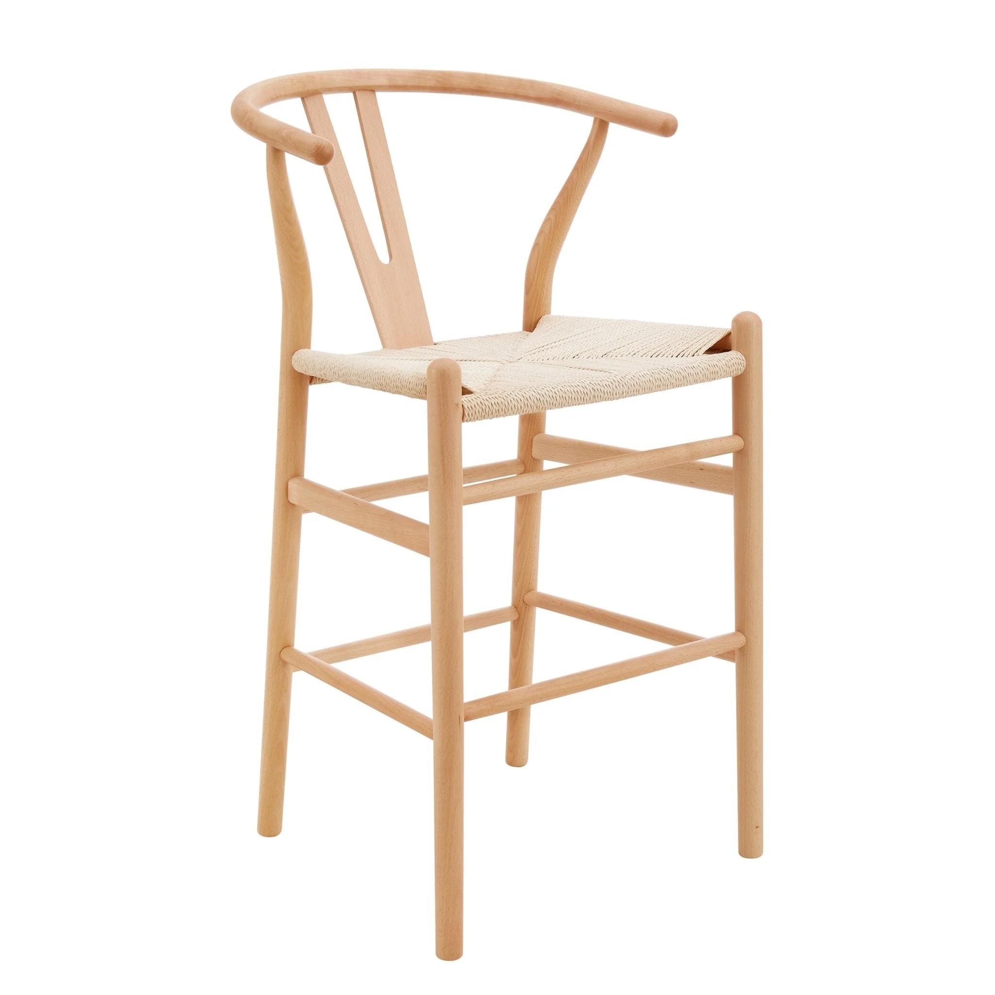 Jade Set of 2 Barstools - Natural/Wood - Image 3