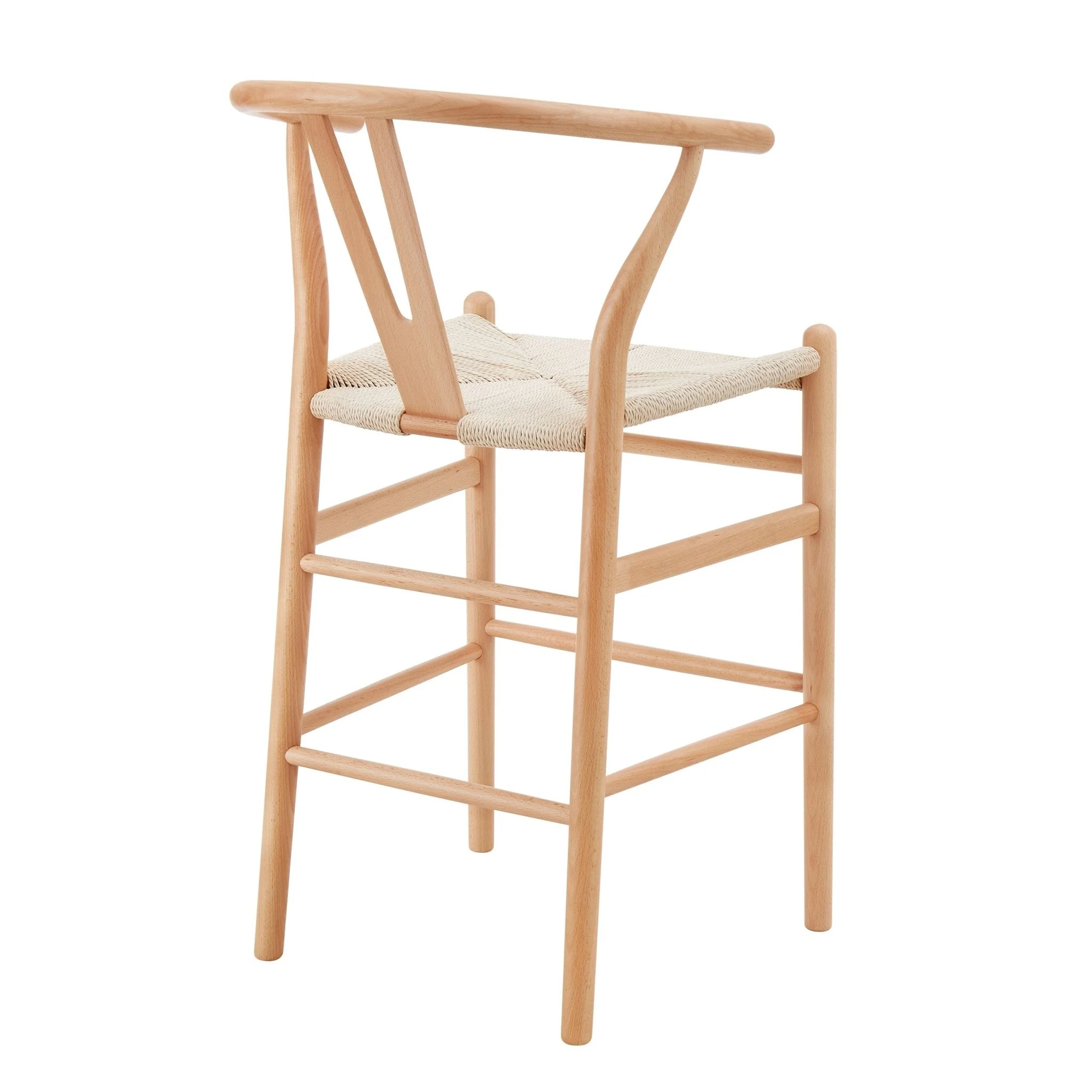 Jade Set of 2 Barstools - Natural/Wood - Image 4