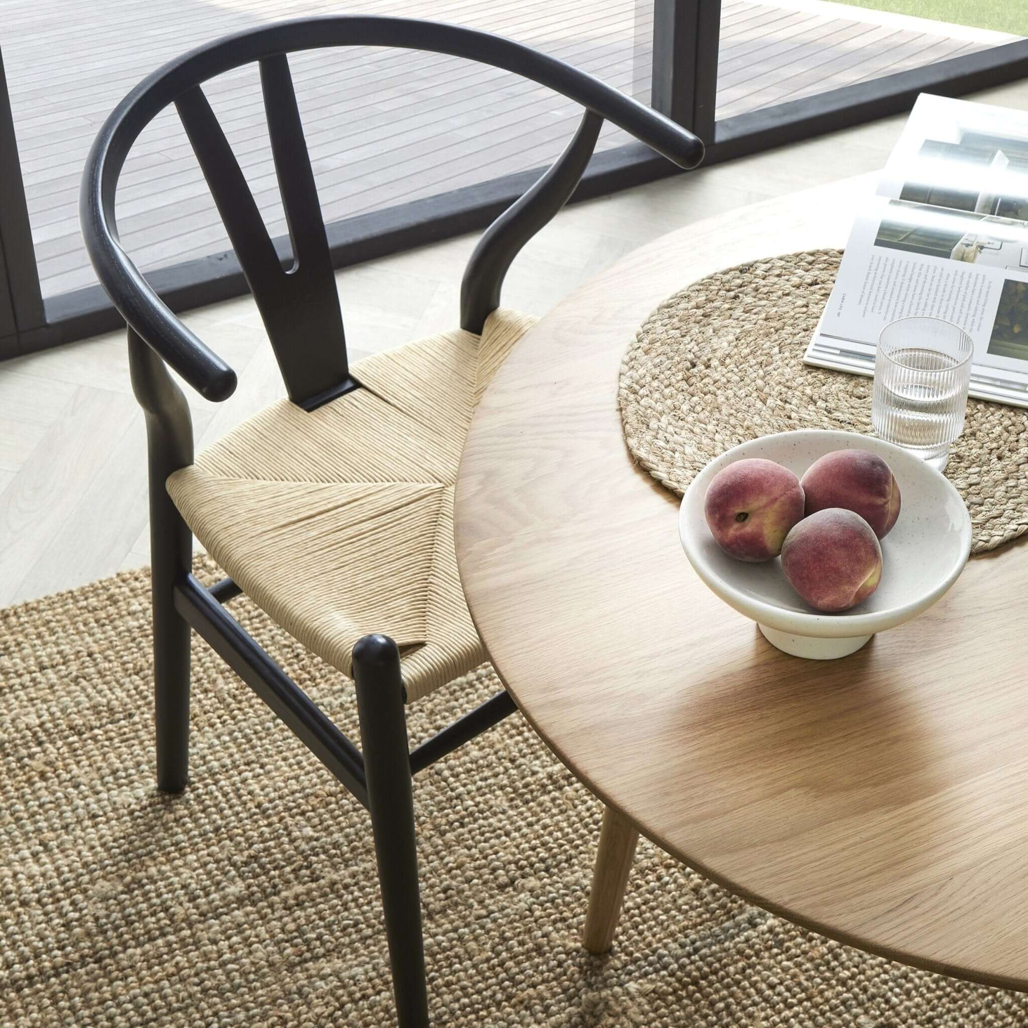 Jade Set Of 2 Dining Chairs - Black/Natural - Image 5