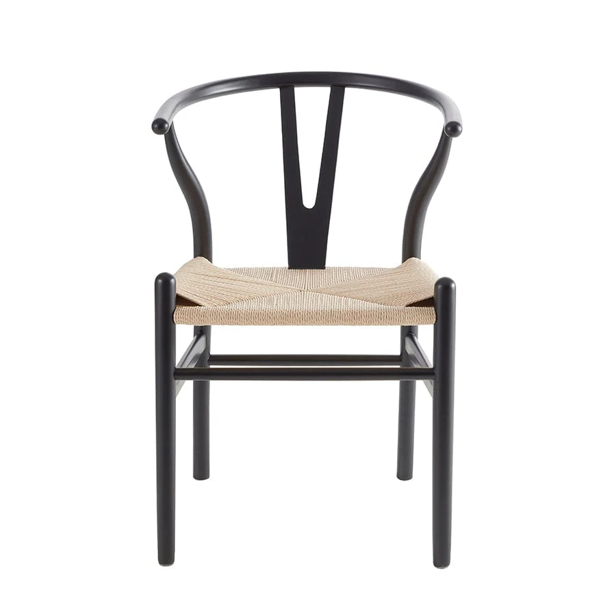 Jade Set Of 2 Dining Chairs - Black/Natural - Image 6