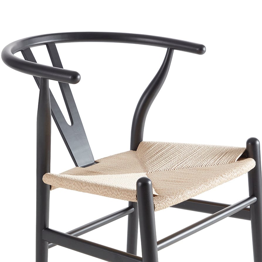 Jade Set Of 2 Dining Chairs - Black/Natural - Image 7