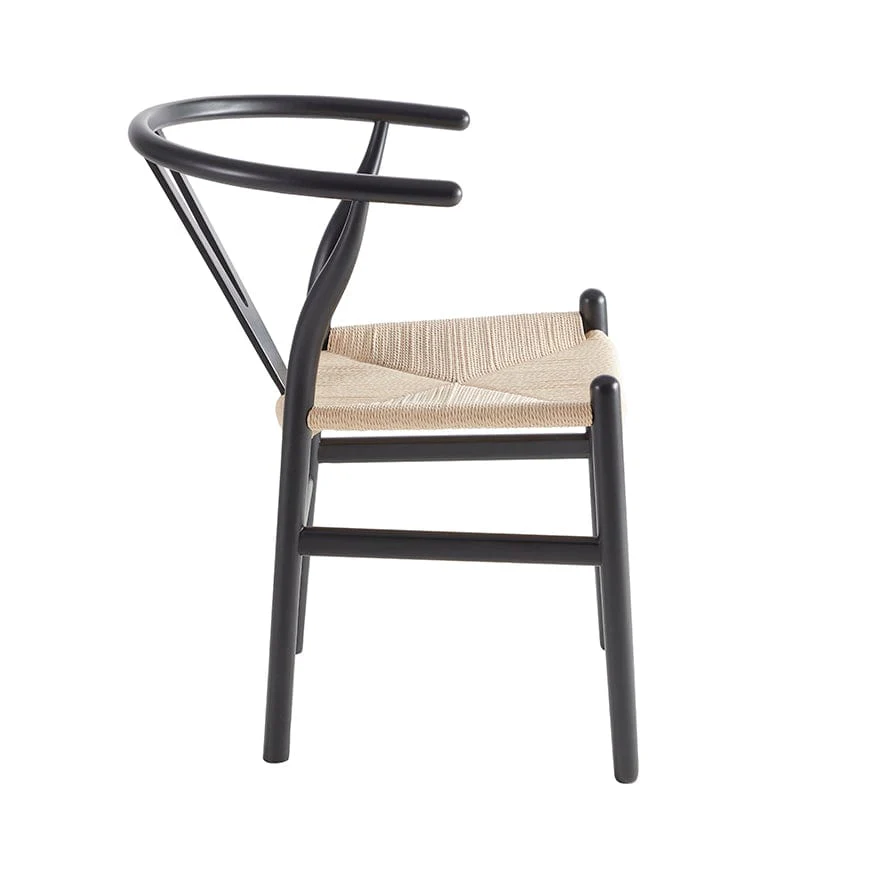 Jade Set Of 2 Dining Chairs - Black/Natural - Image 8