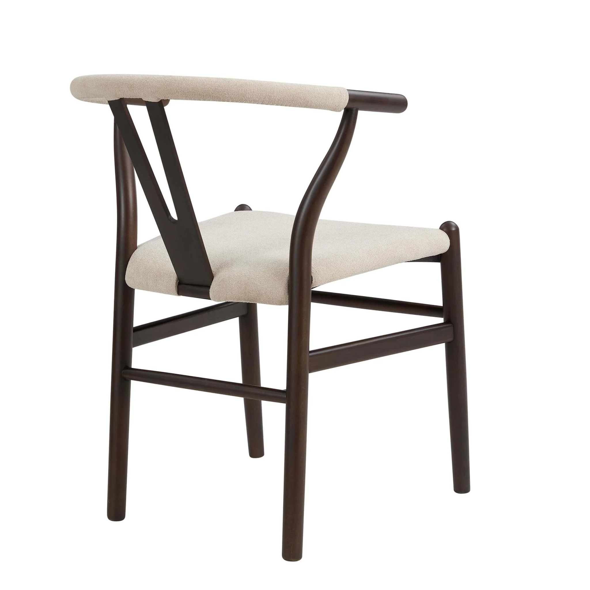Jade Set of 2 Dining Chairs - Chenille Oatmeal - Image 5