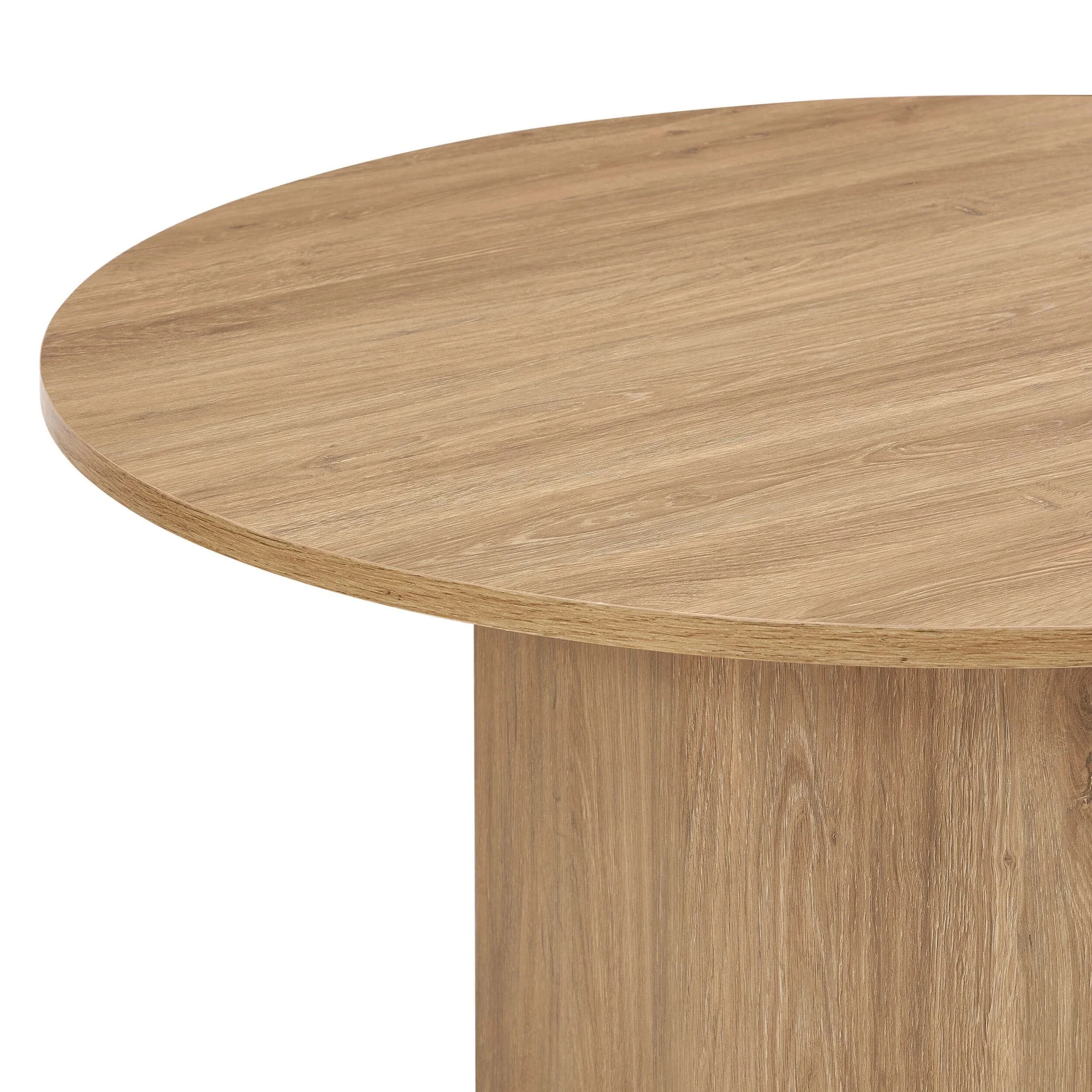 Juliet Round 4 Seater Dining Table - Natural Wood - Image 4