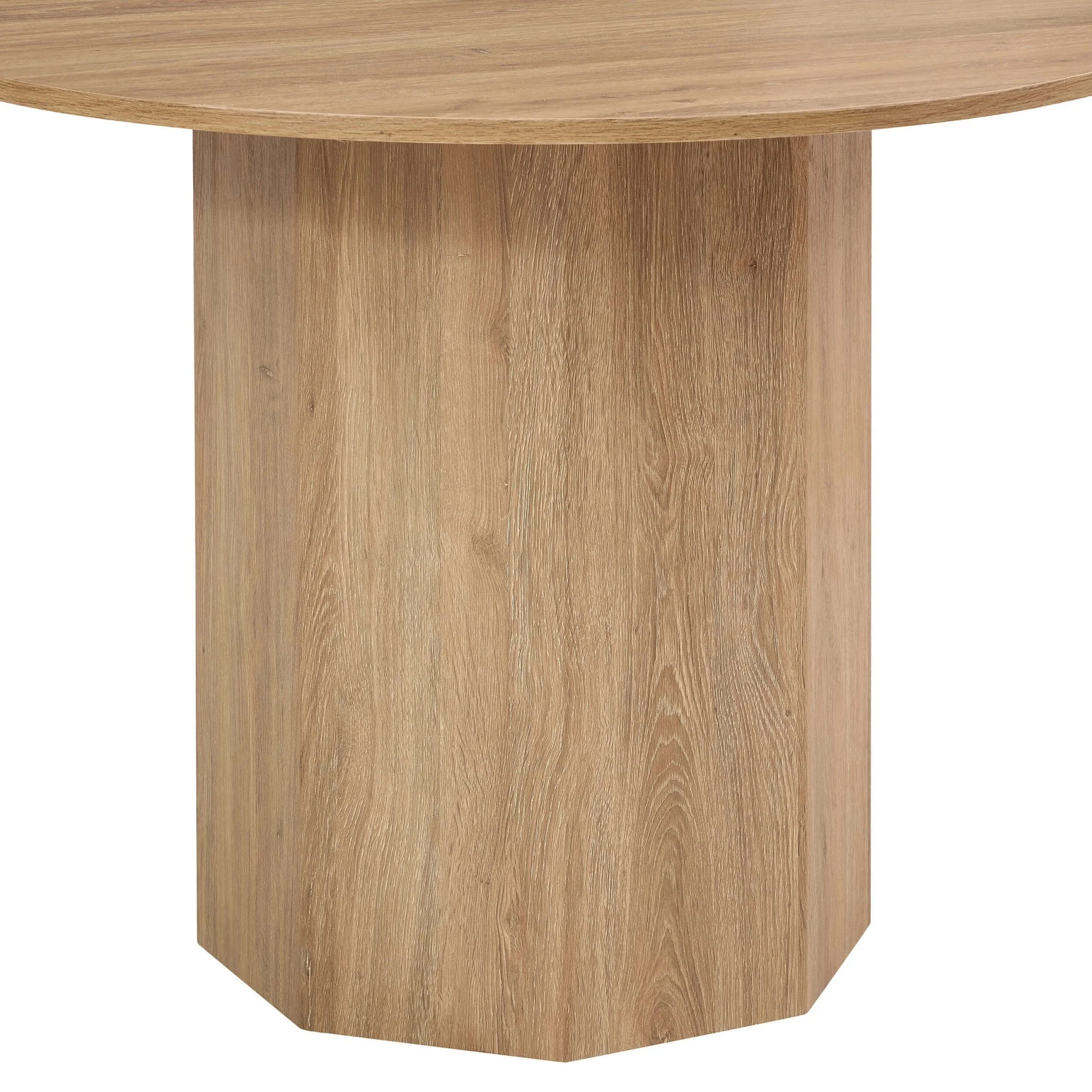 Juliet Round 4 Seater Dining Table - Natural Wood - Image 5