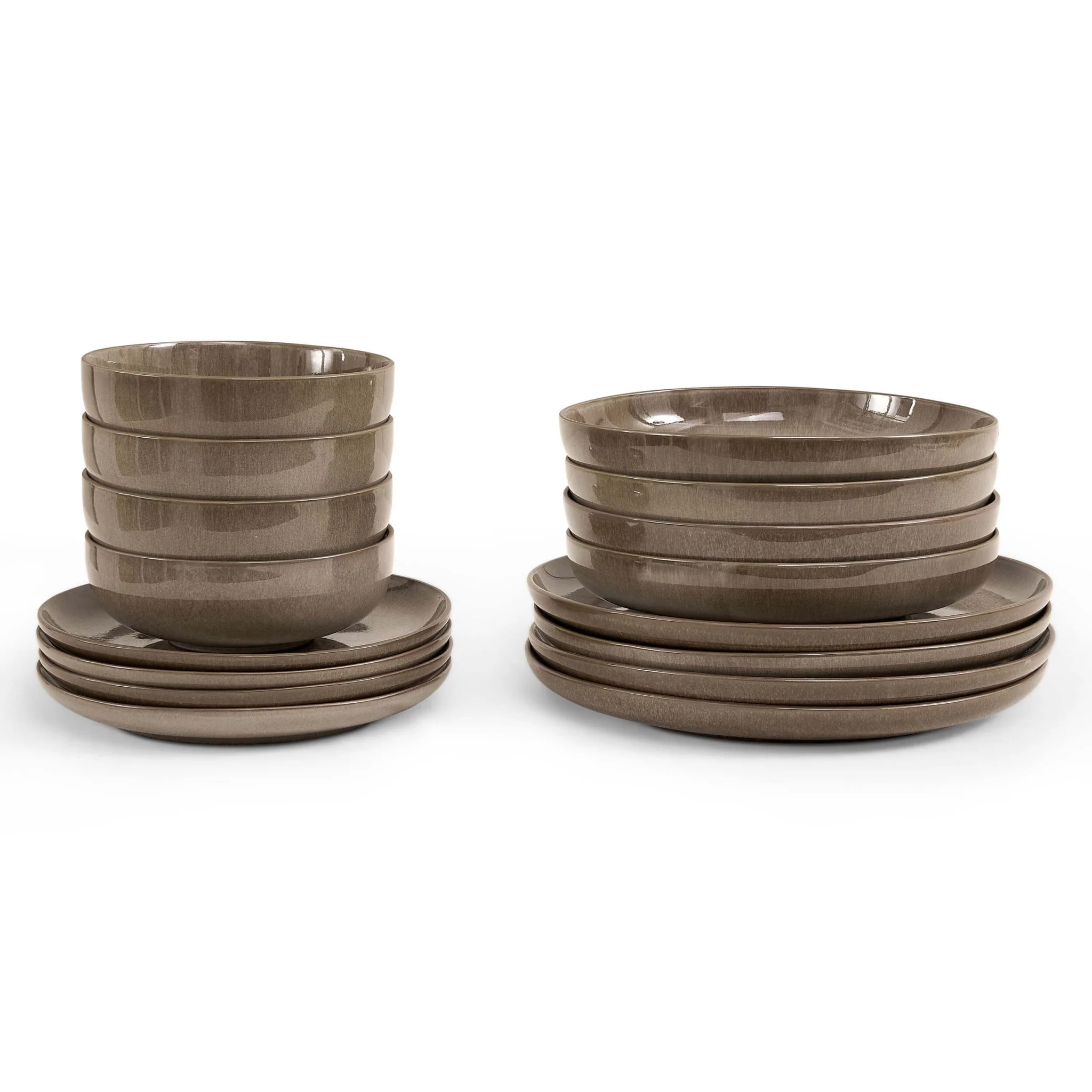Juniper 16 Piece Dinner Set - Mocha - Image 2
