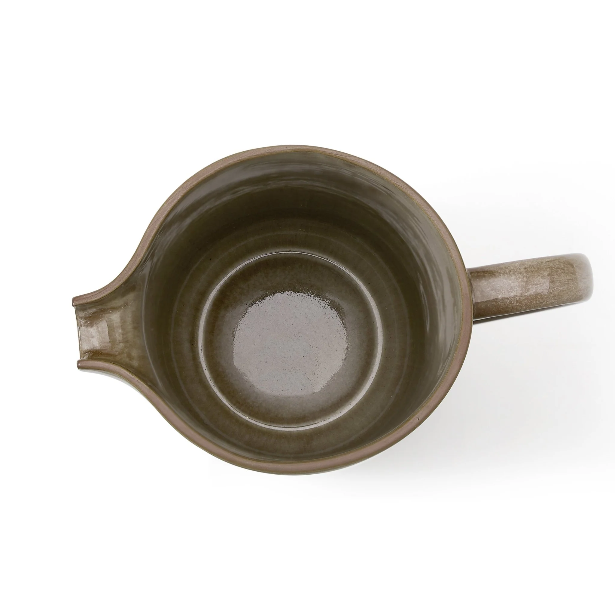 Juniper Reactive Glaze Pitcher - Mocha - Image 4