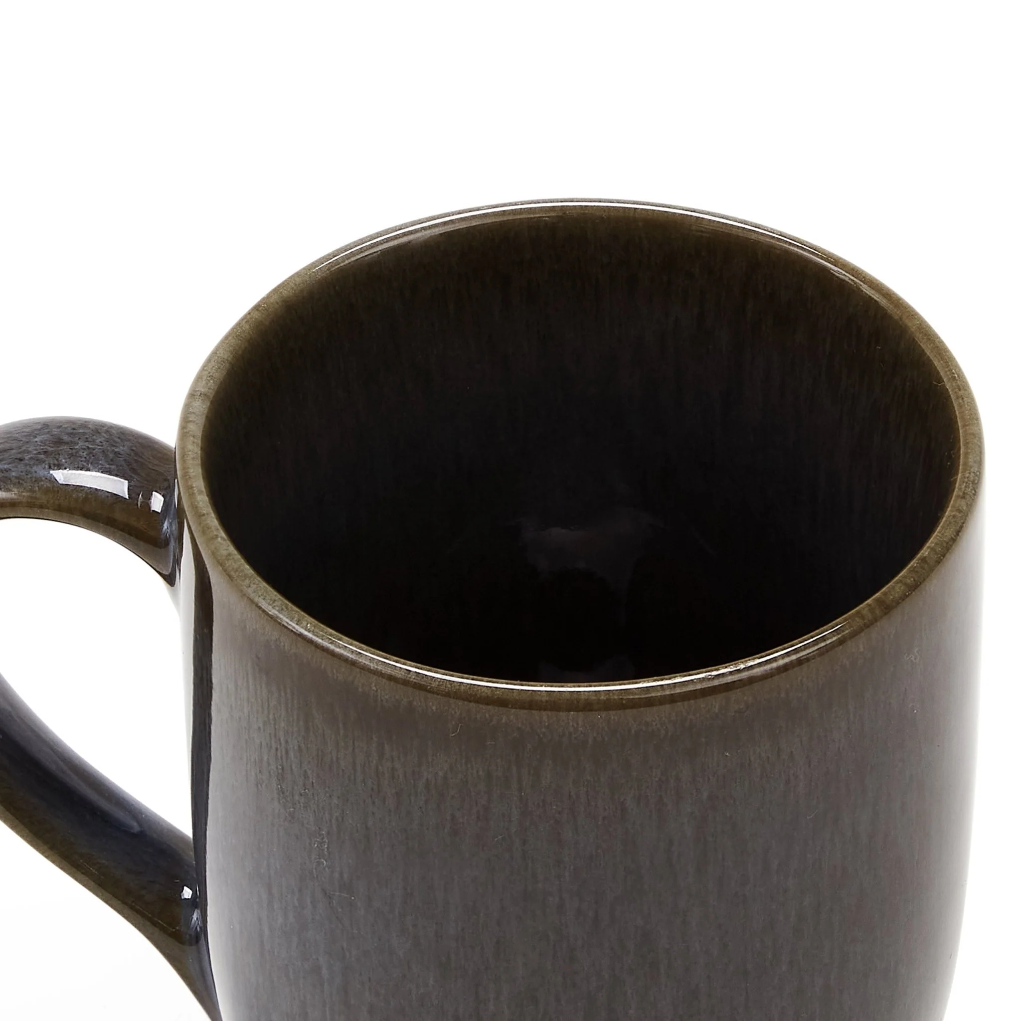 Juniper Reactive Glaze Set of 2 Mugs - Grey/Blue - Image 5
