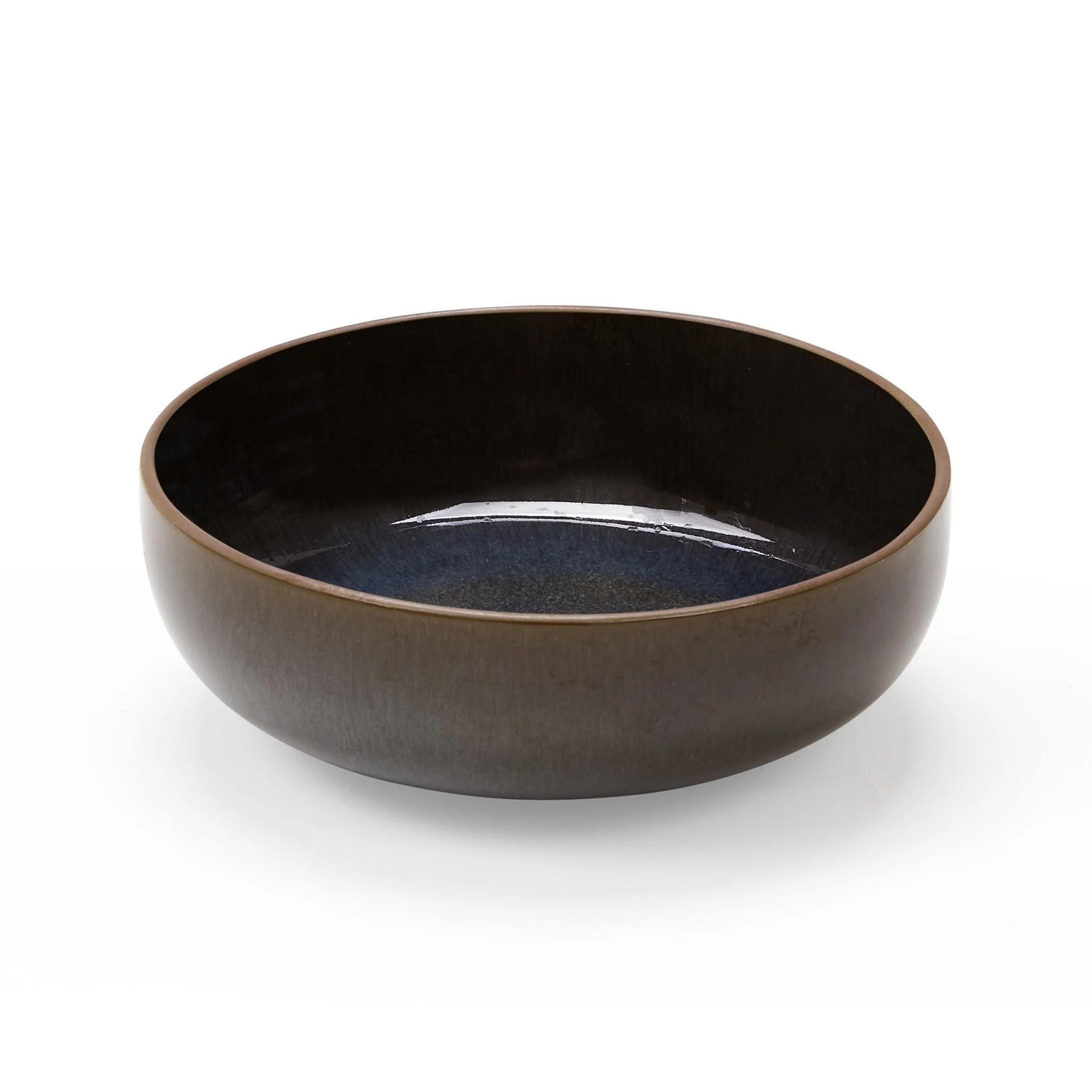 Juniper Reactive Glaze Set of 4 Cereal Bowls - Grey/Blue - Image 3