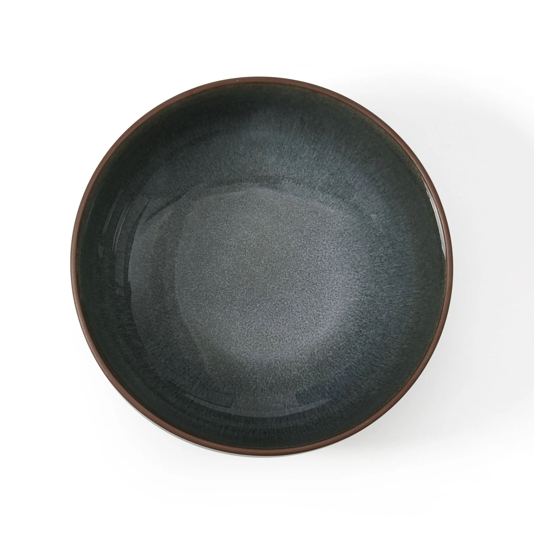 Juniper Reactive Glaze Set of 4 Cereal Bowls - Grey/Blue - Image 5