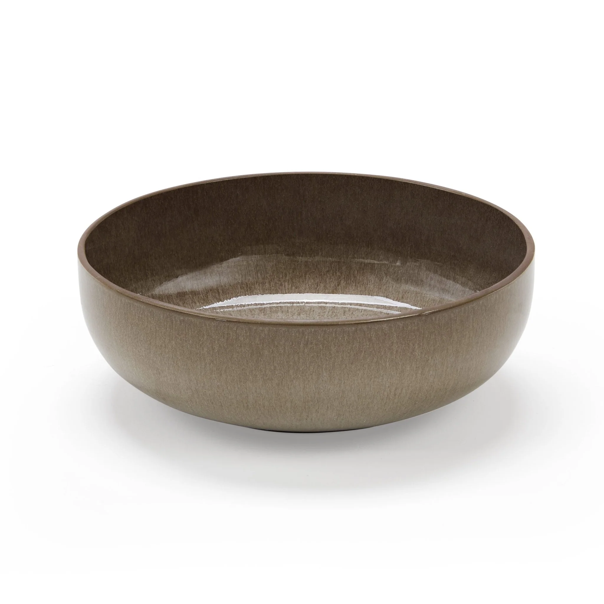 Juniper Reactive Glaze Set of 4 Cereal Bowls - Mocha - Image 4