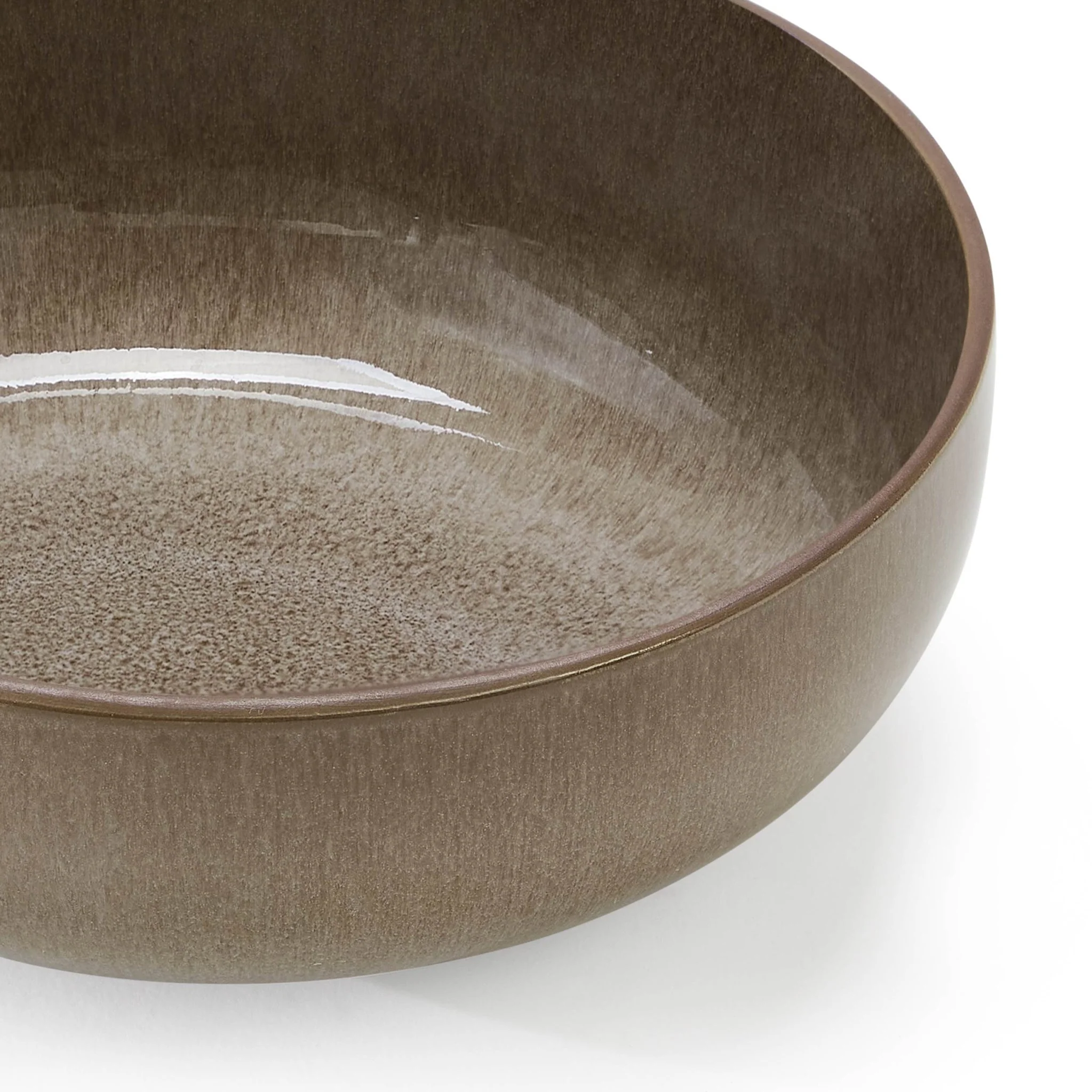 Juniper Reactive Glaze Set of 4 Cereal Bowls - Mocha - Image 6