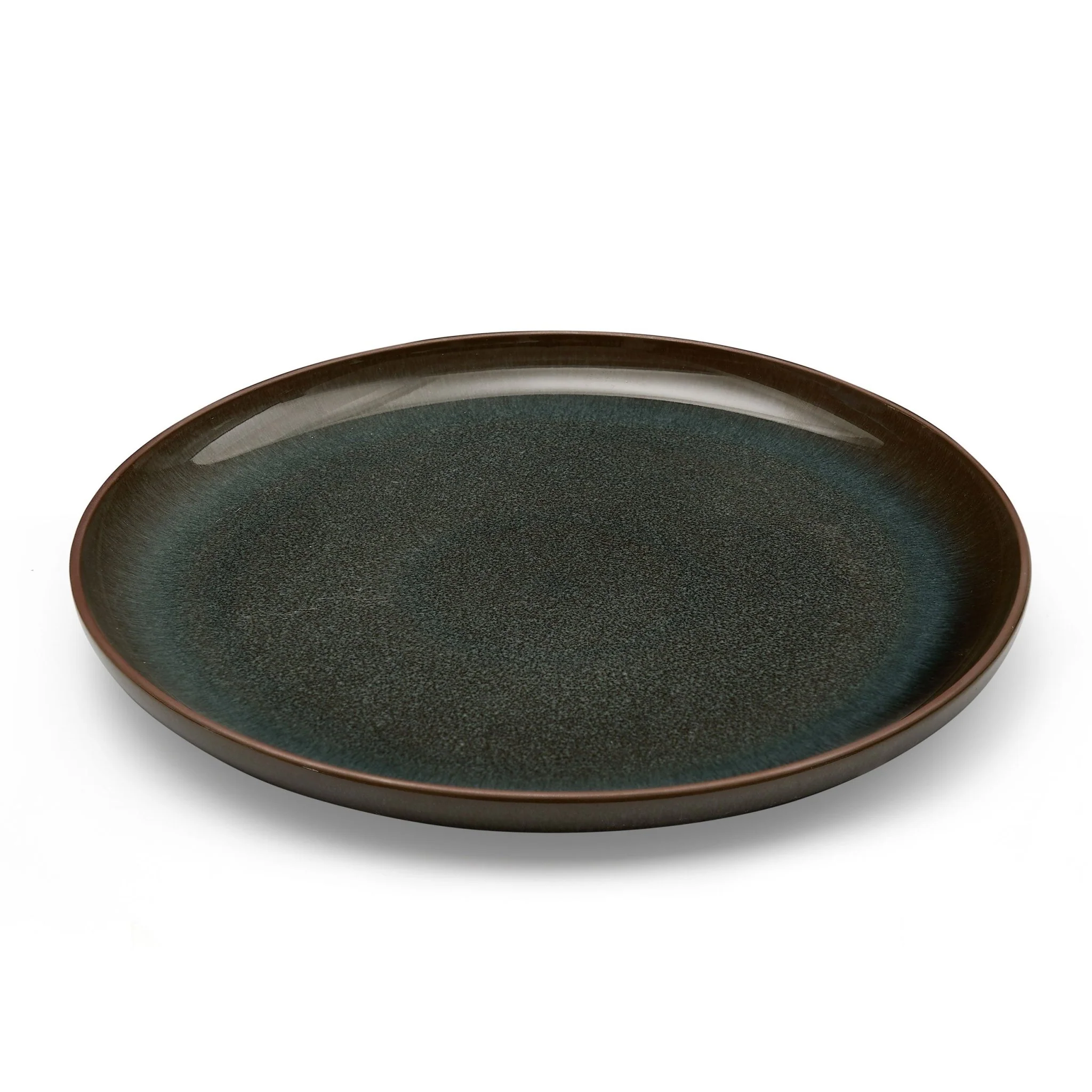 Juniper Reactive Glaze Set of 4 Dinner Plates - Grey/Blue - Image 3
