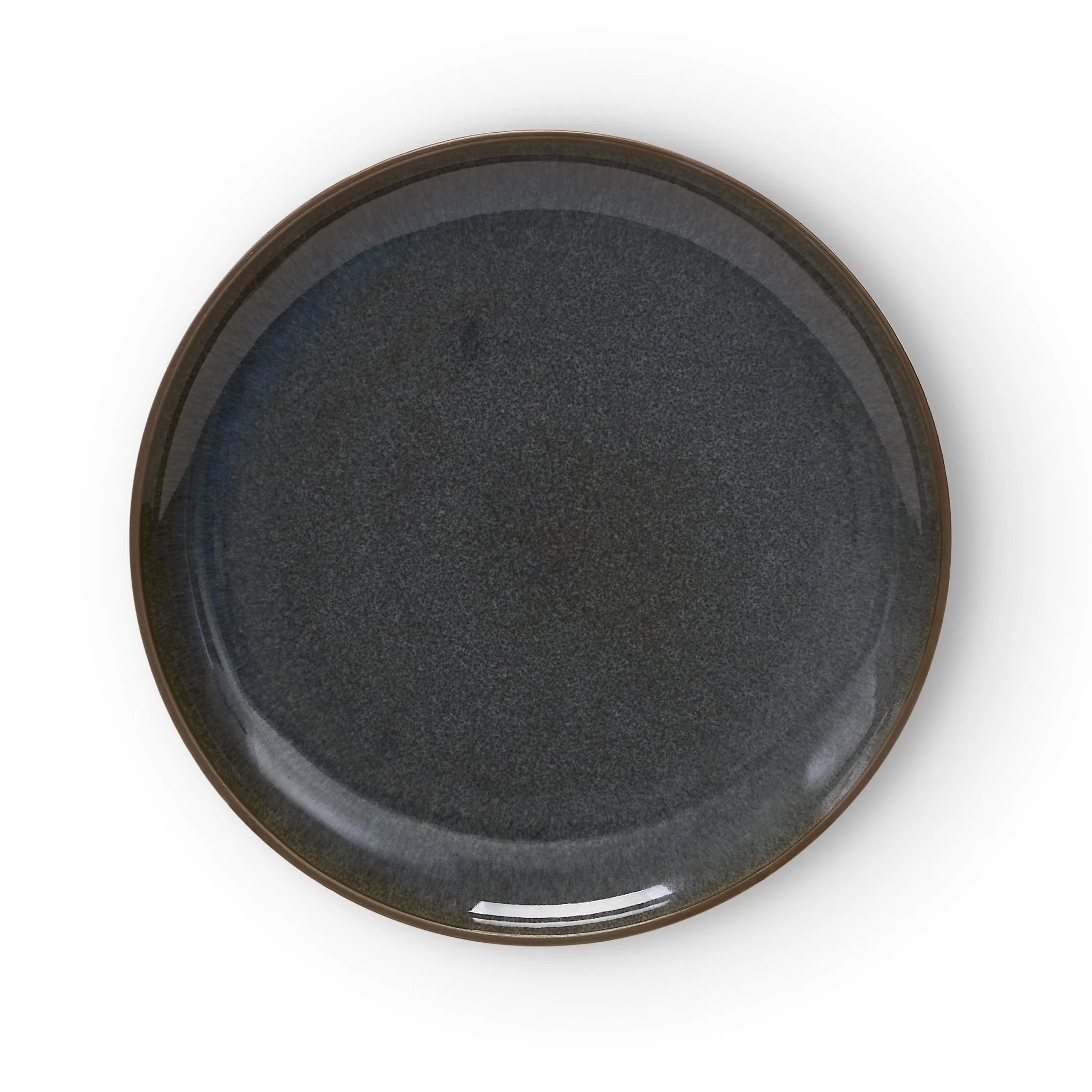 Juniper Reactive Glaze Set of 4 Dinner Plates - Grey/Blue - Image 4