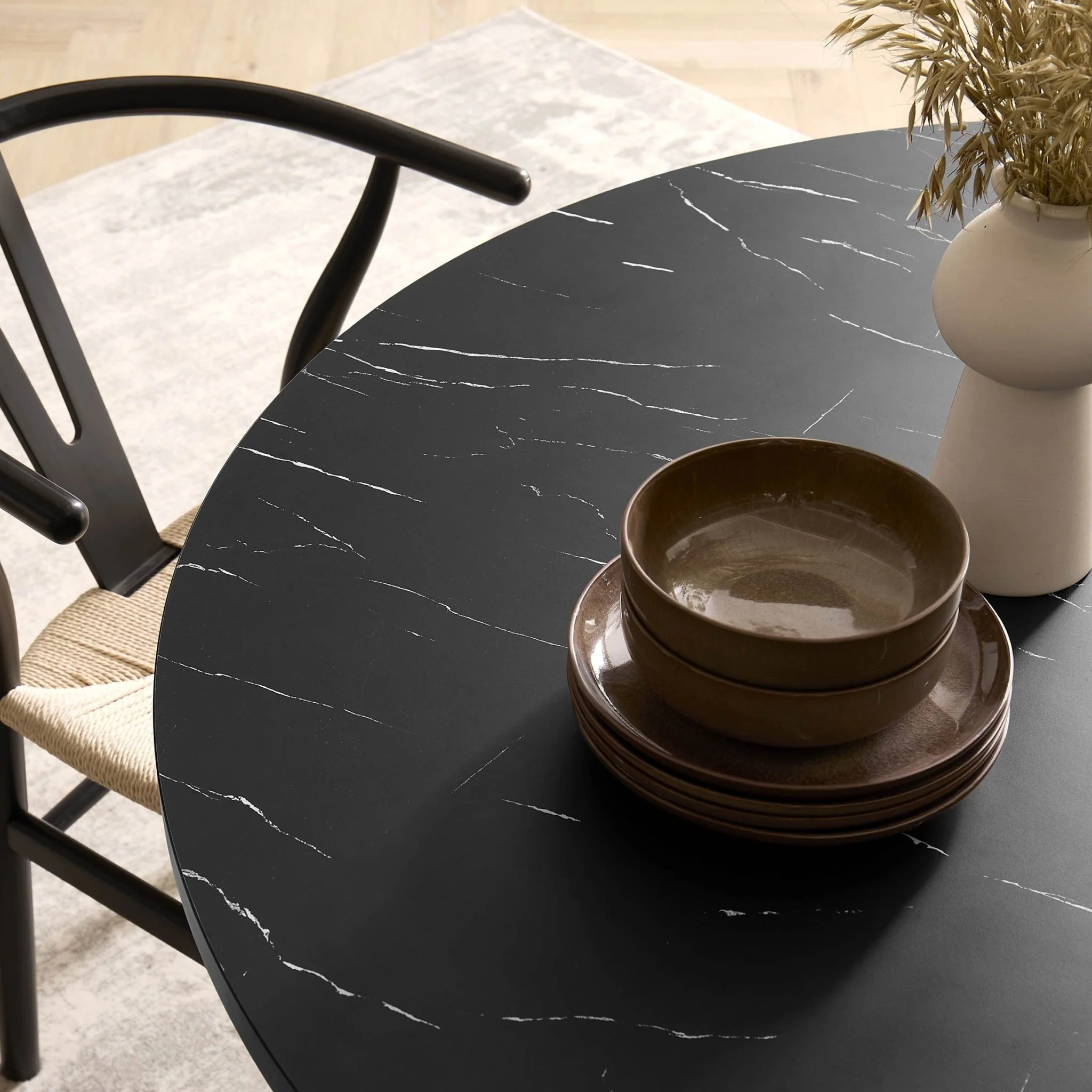 Juniper Reactive Glaze Set of 4 Dinner Plates - Mocha - Image 4