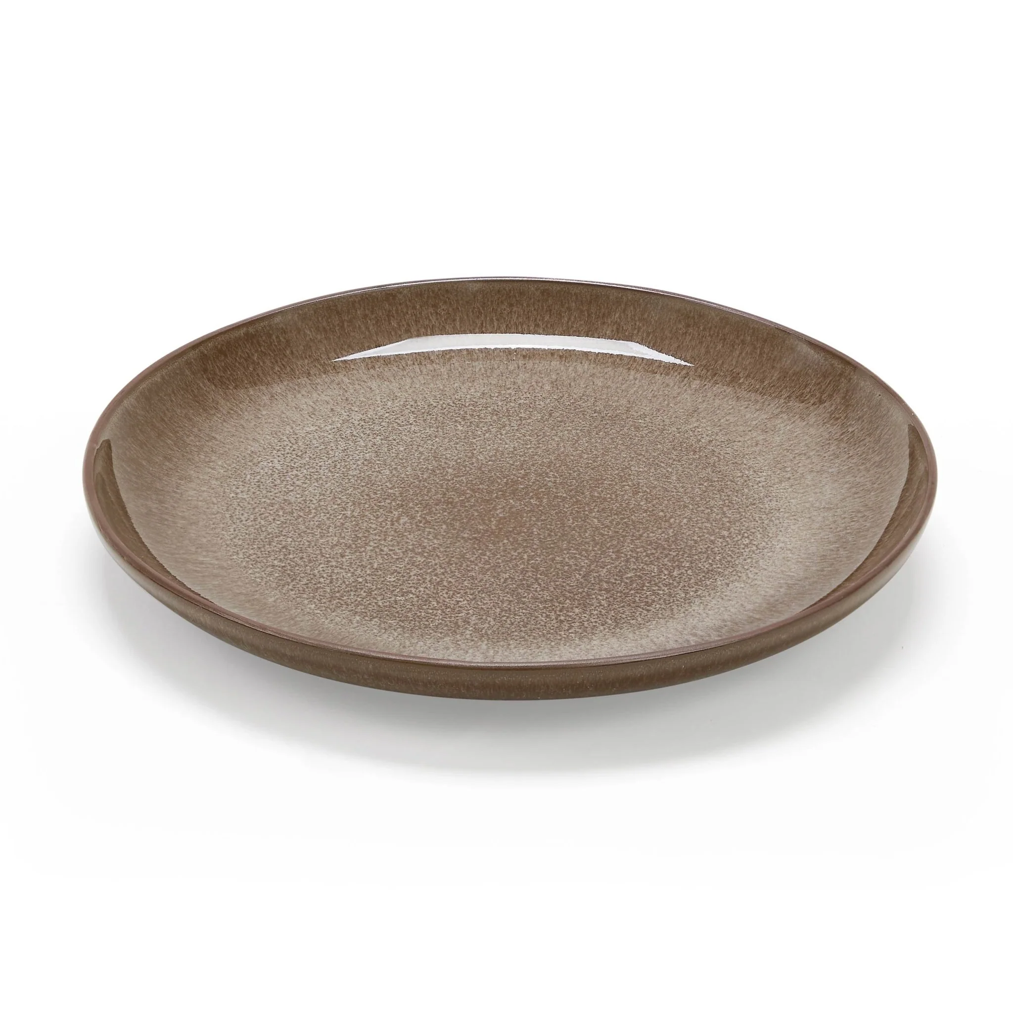 Juniper Reactive Glaze Set of 4 Dinner Plates - Mocha - Image 5