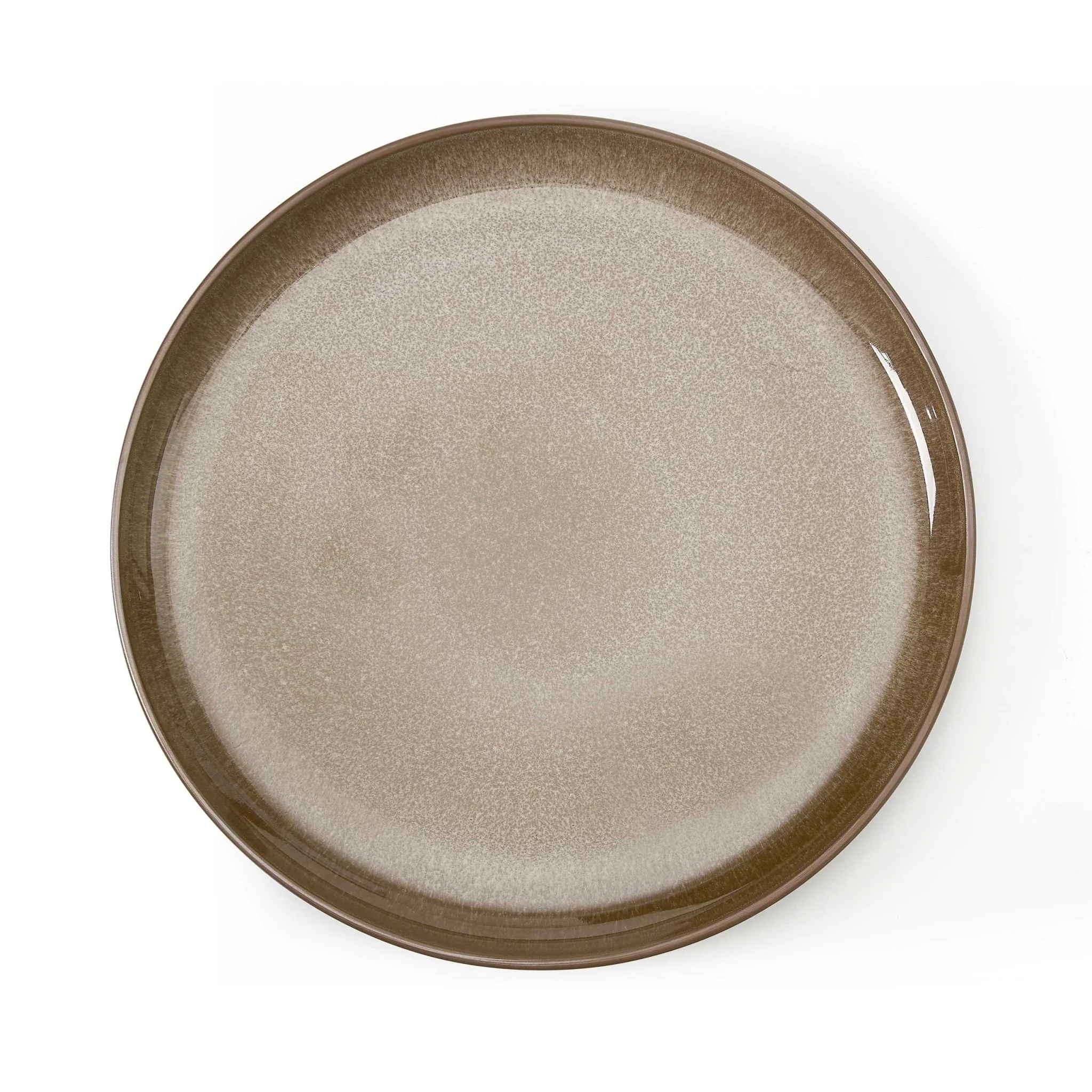 Juniper Reactive Glaze Set of 4 Dinner Plates - Mocha - Image 6