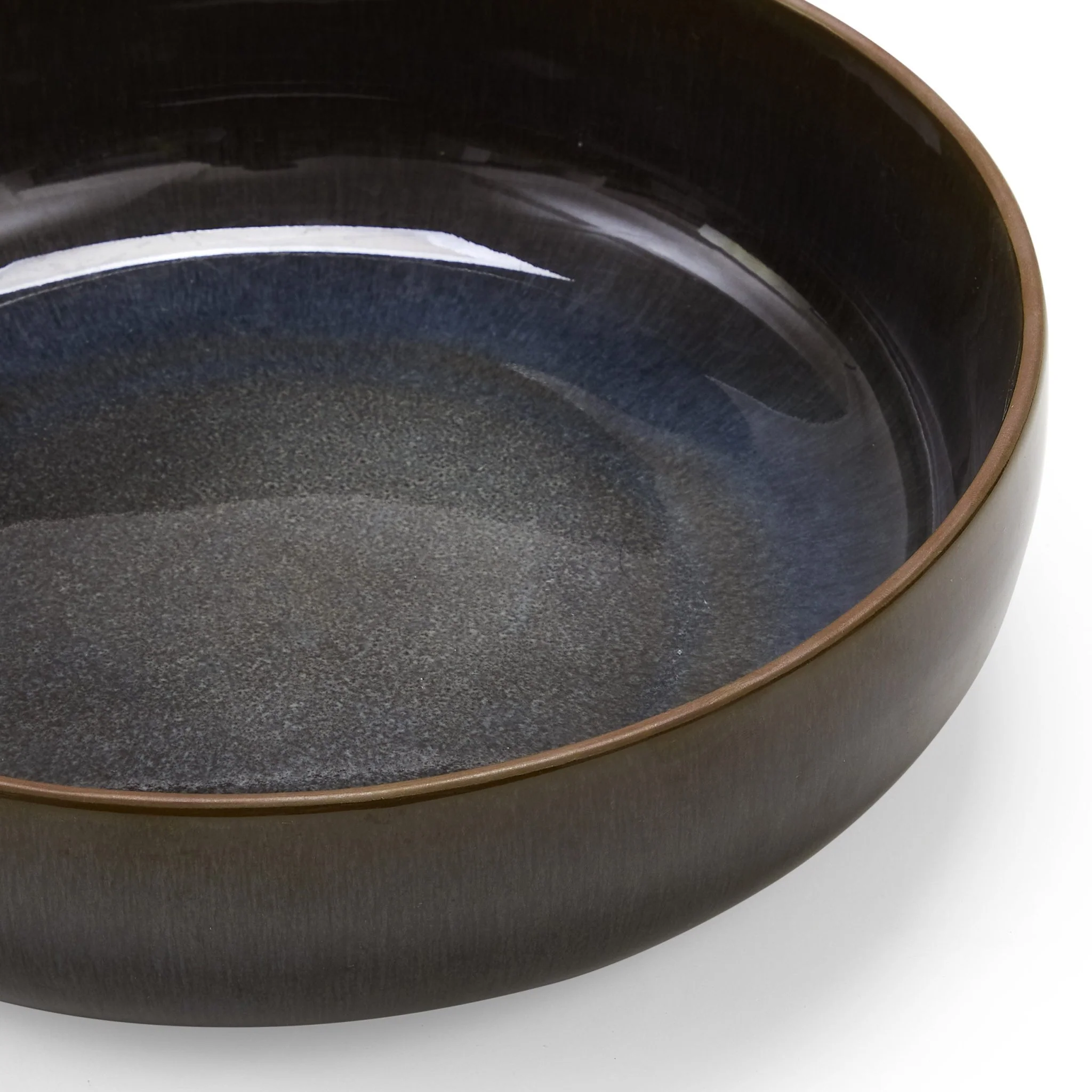 Juniper Reactive Glaze Set of 4 Pasta Bowls - Grey/Blue - Image 6