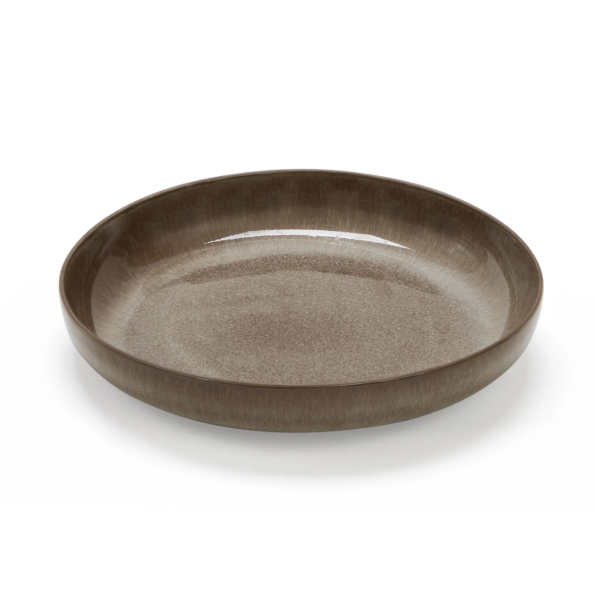 Juniper Reactive Glaze Set of 4 Pasta Bowls - Mocha - Image 4