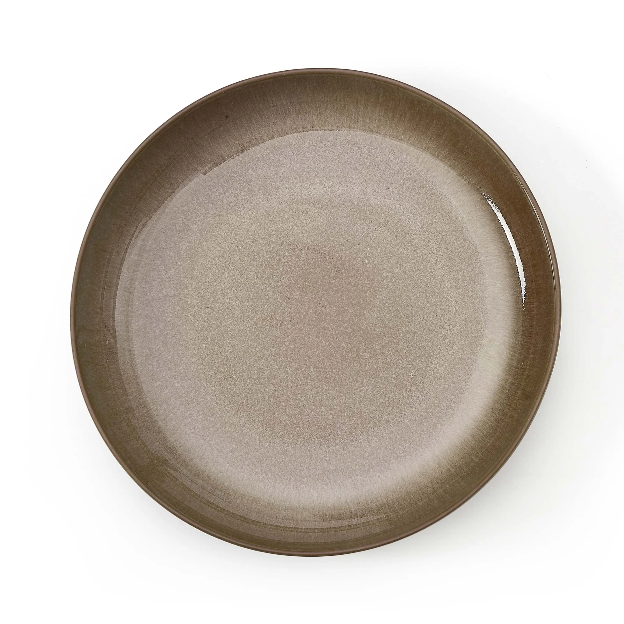 Juniper Reactive Glaze Set of 4 Pasta Bowls - Mocha - Image 5