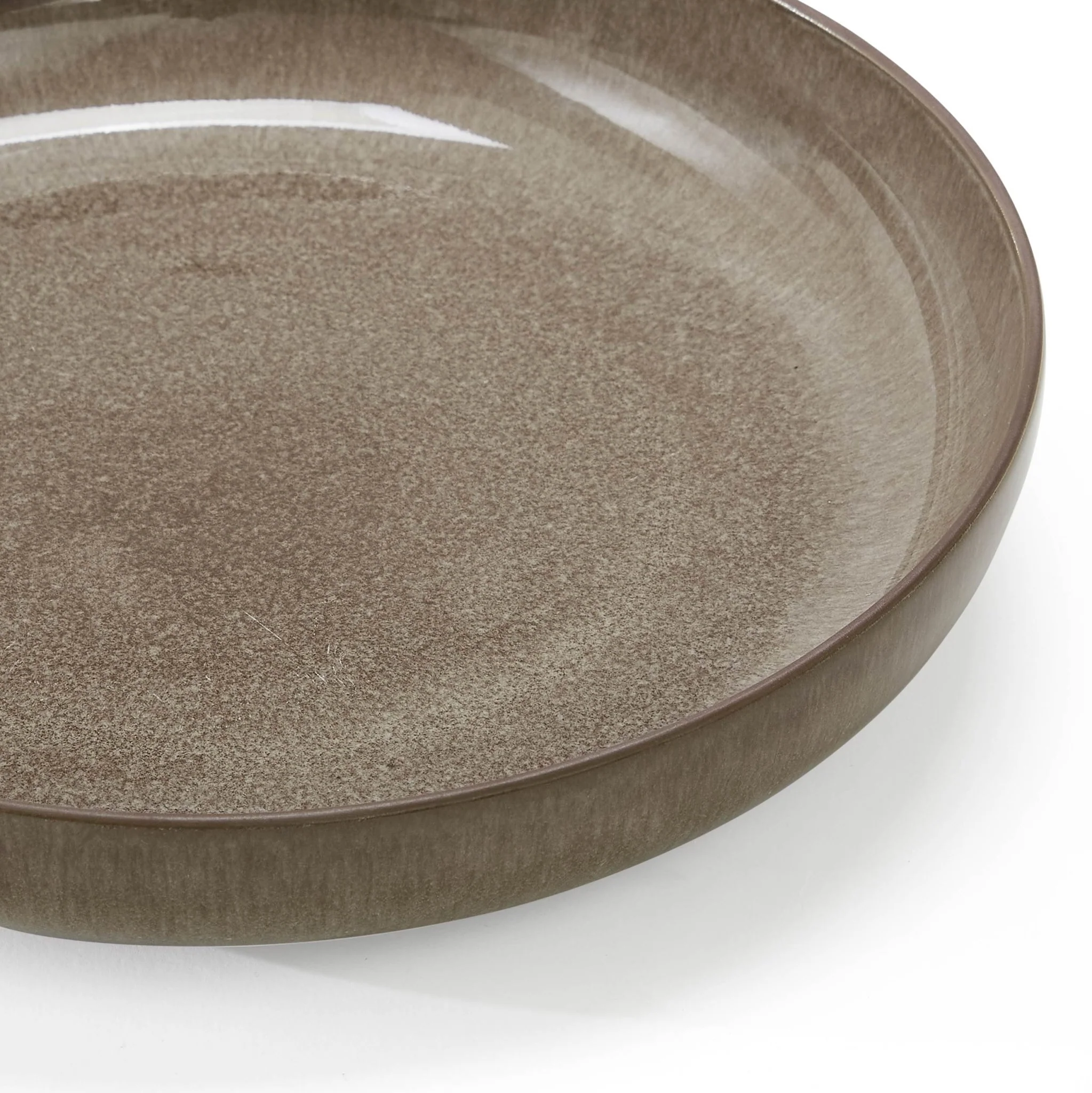 Juniper Reactive Glaze Set of 4 Pasta Bowls - Mocha - Image 6