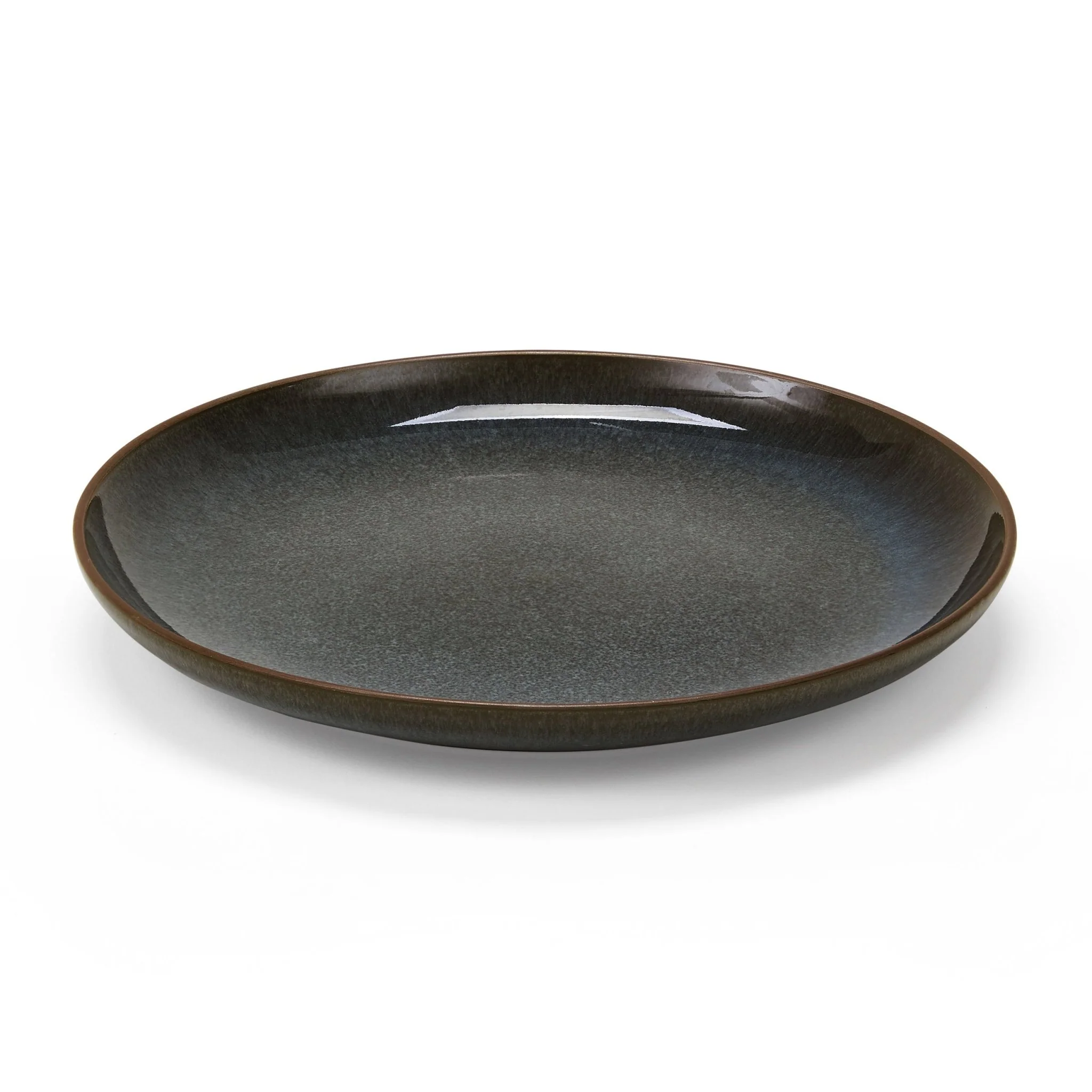 Juniper Reactive Glaze Set of 4 Side Plates - Grey/Blue - Image 3