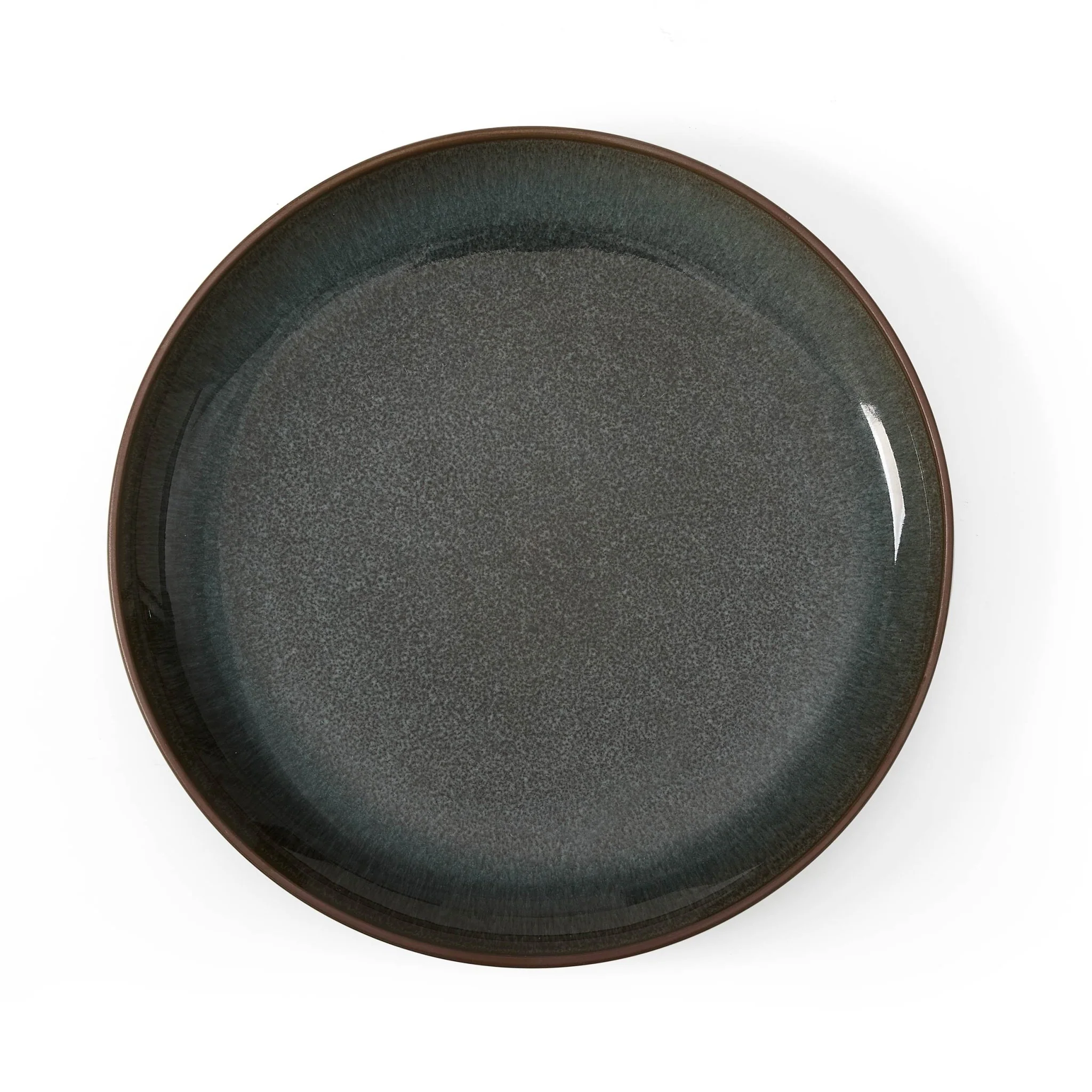 Juniper Reactive Glaze Set of 4 Side Plates - Grey/Blue - Image 4