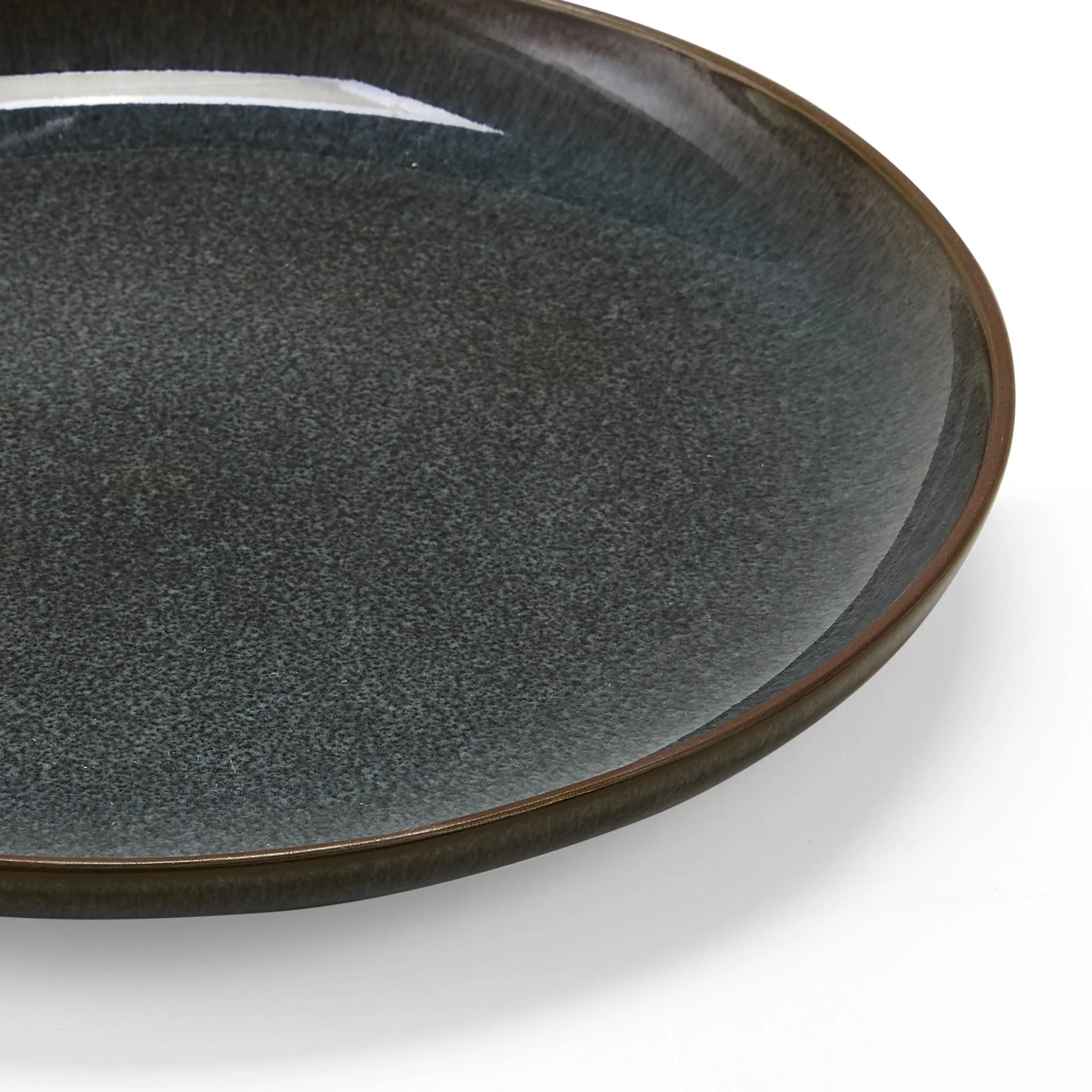 Juniper Reactive Glaze Set of 4 Side Plates - Grey/Blue - Image 5