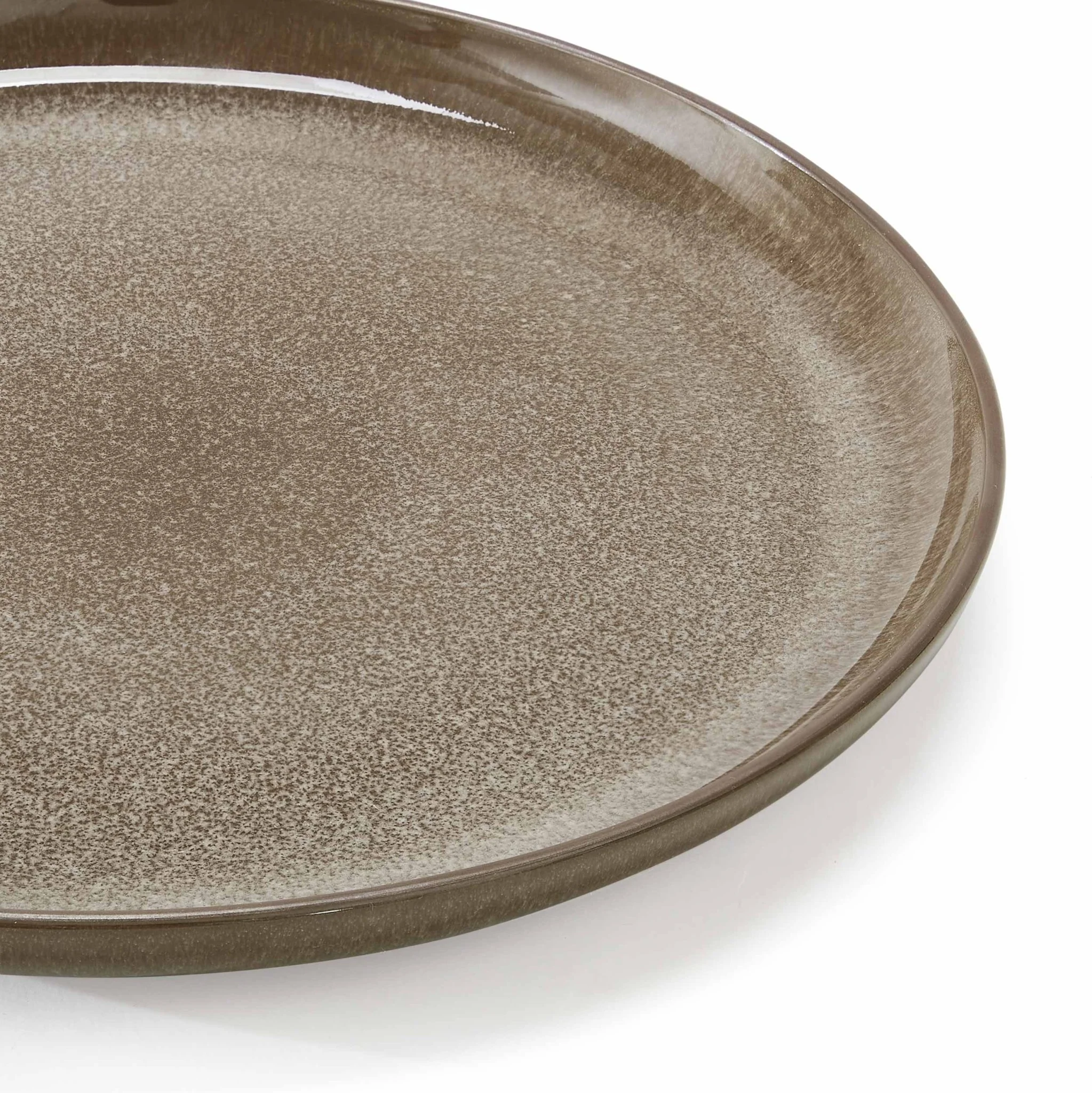 Juniper Reactive Glaze Set of 4 Side Plates - Mocha - Image 5