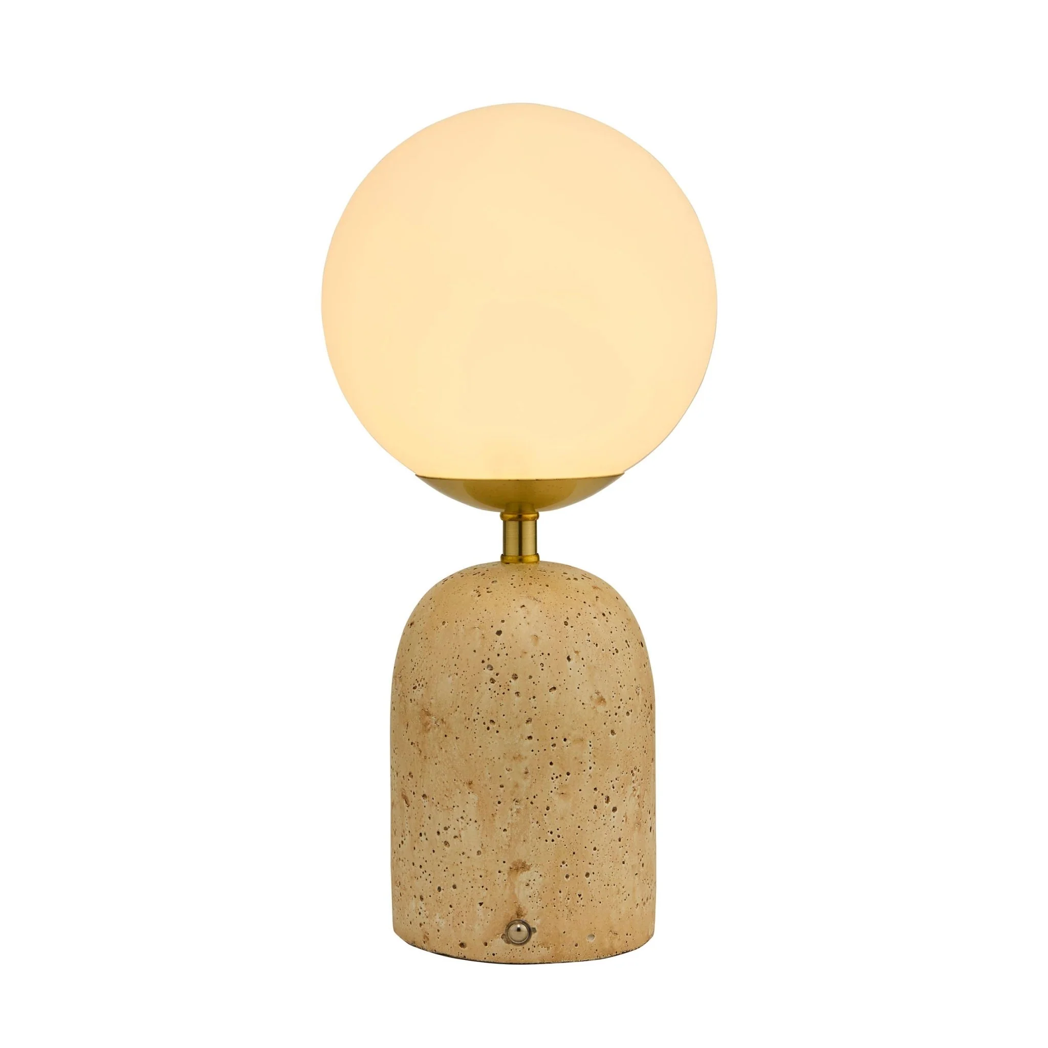 Kai Concrete with Opal Glass Rechargeable Wireless Table Lamp - Natural - Image 4