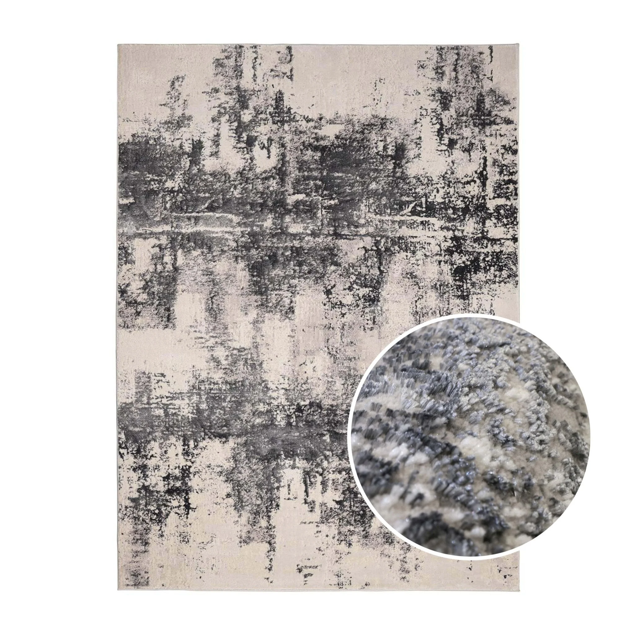 Kaia Faded Rug - Grey/Silver - Image 3