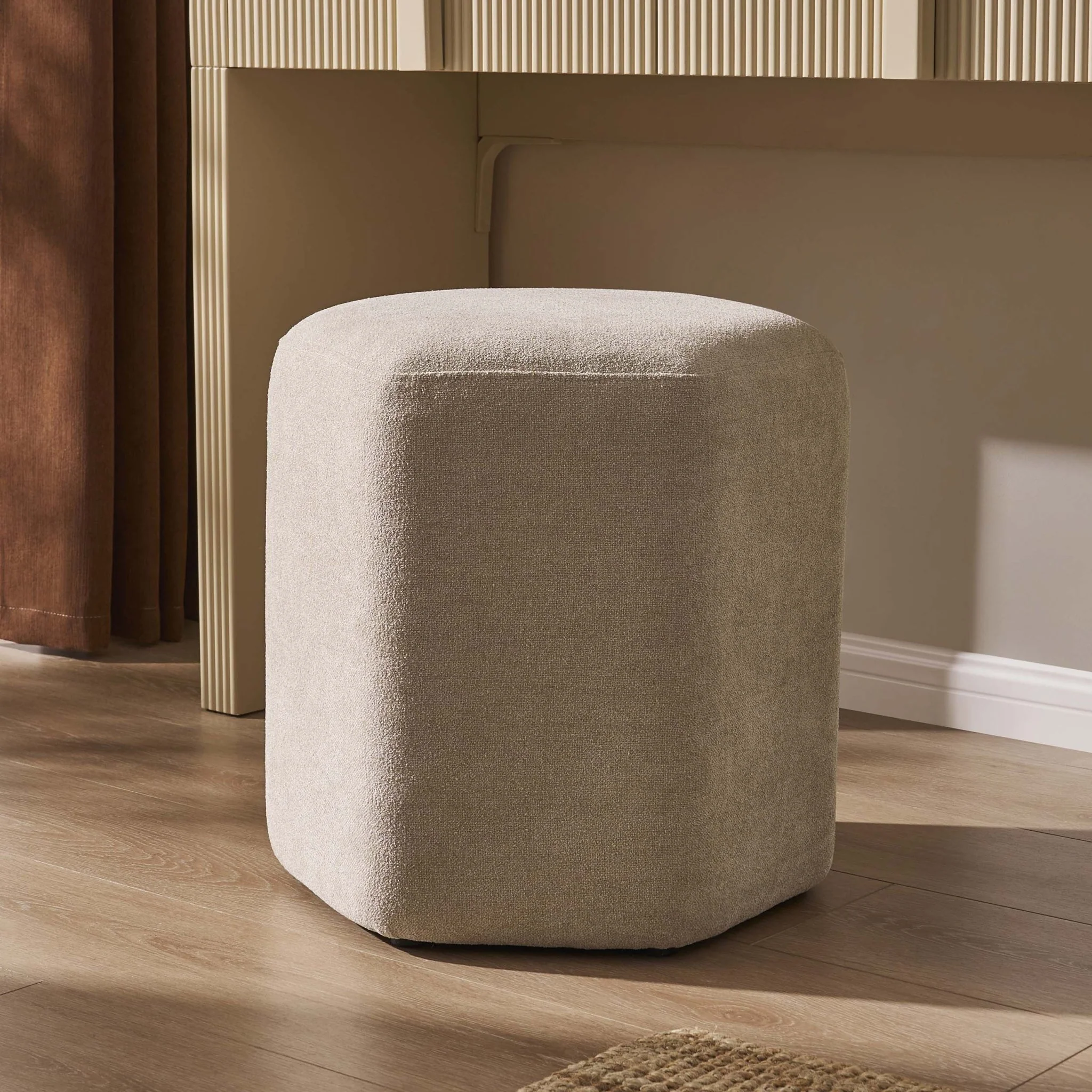 Kirsten Stool - Chenille Oatmeal - Image 2